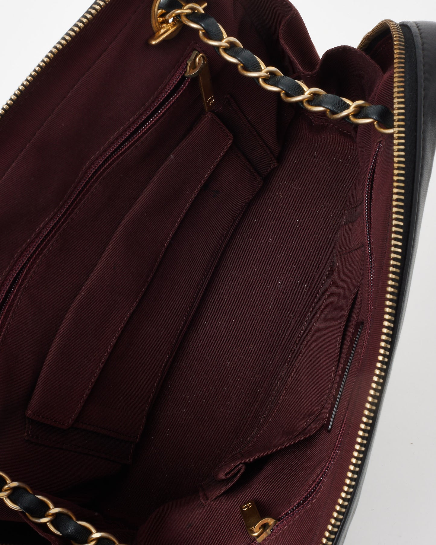 Chanel Black Chevron Quilted Calfskin Leather Camera Shoulder Bag