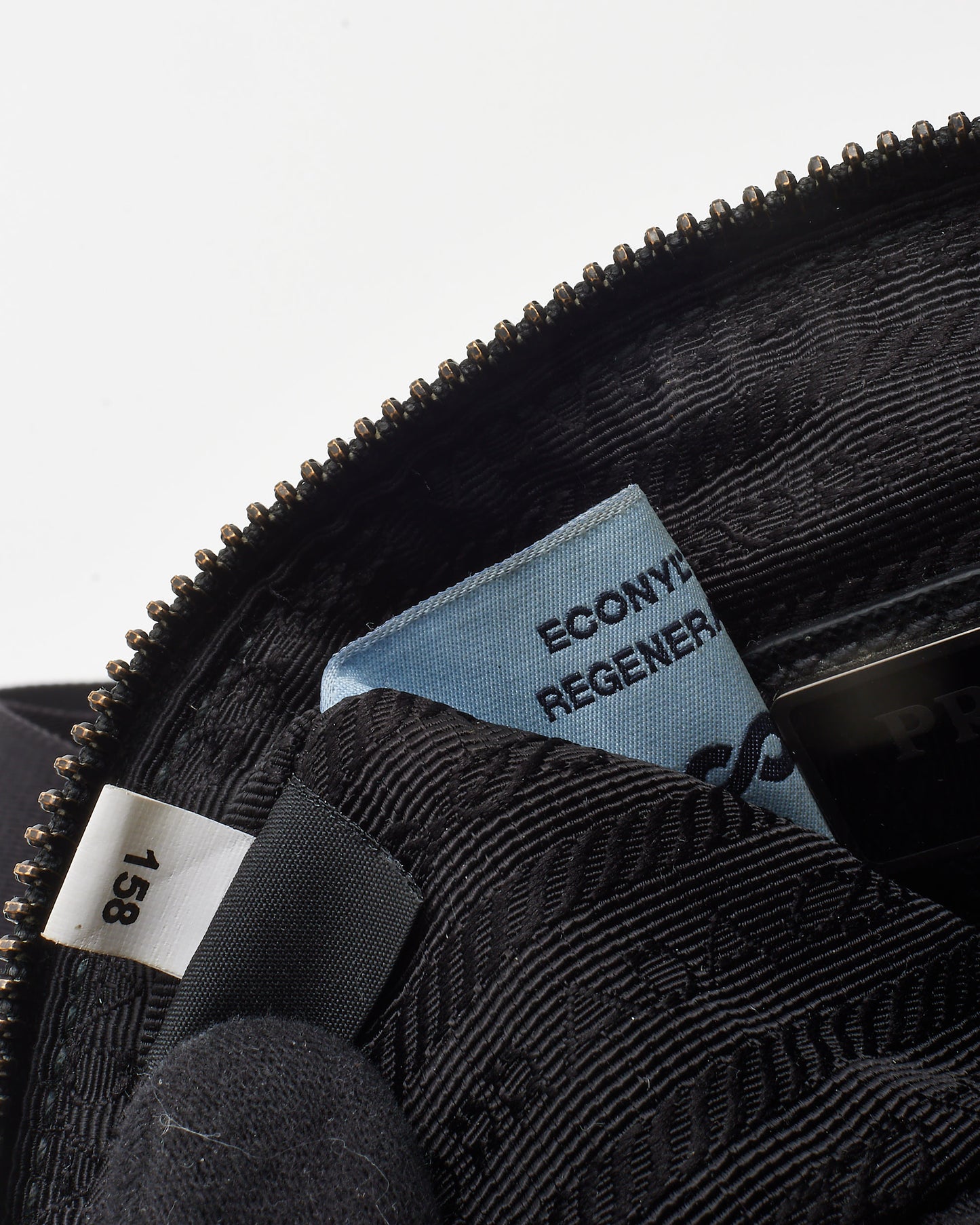 Prada Black Re-Nylon & Saffiano Leather Trim Square Zip Crossbody Bag