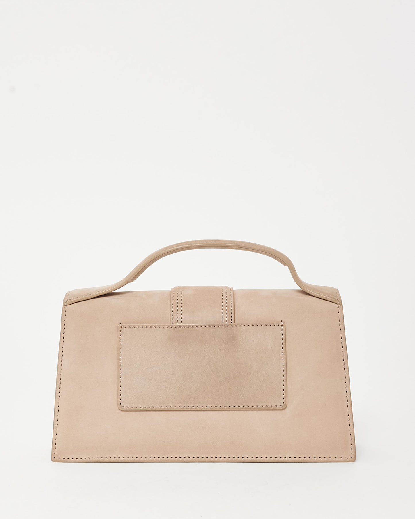Jacquemus Beige Suede Le Bambino Top Handle Bag w/ Strap
