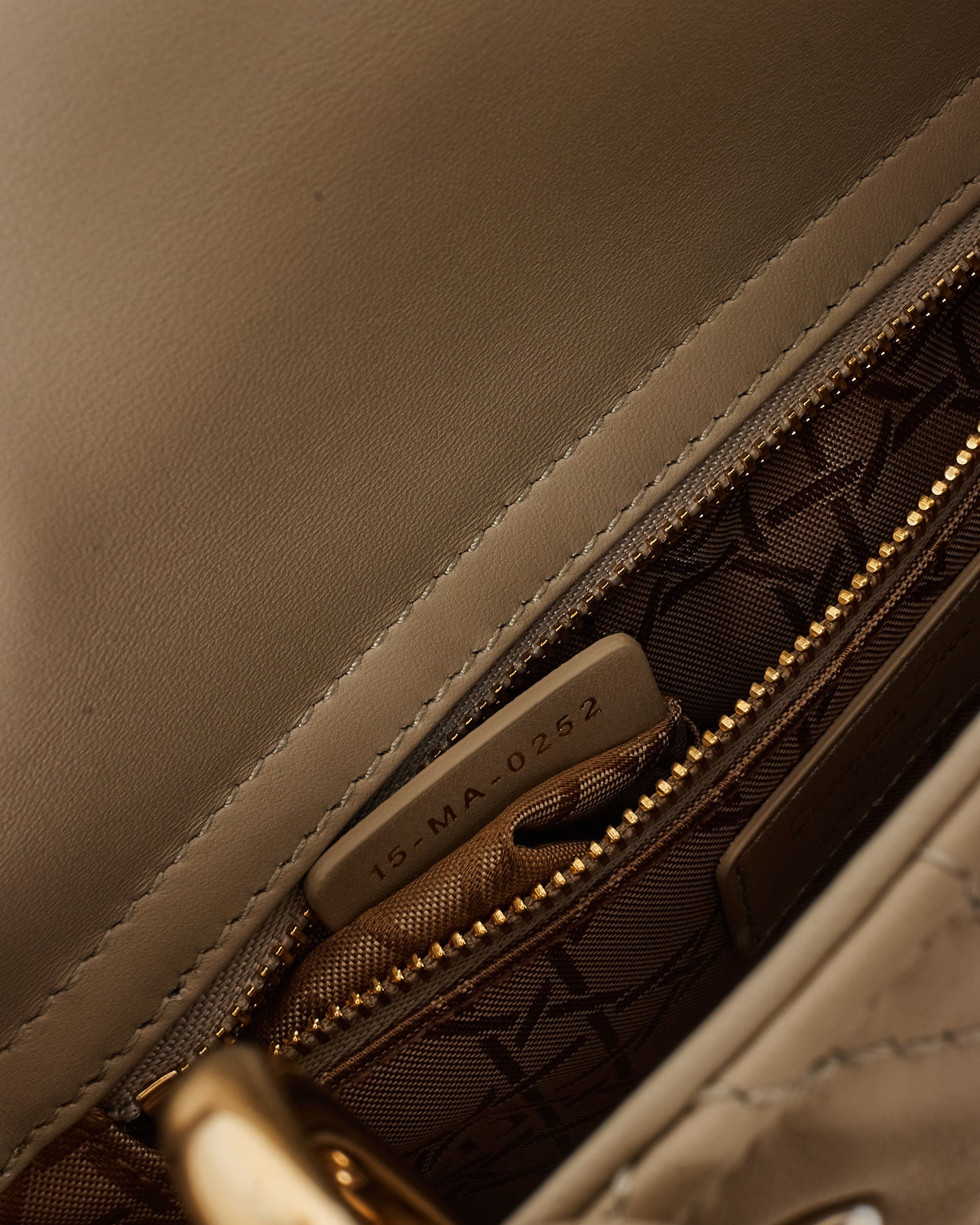 Dior Beige Cannage Lambskin Leather Small Lady Dior Bag GHW