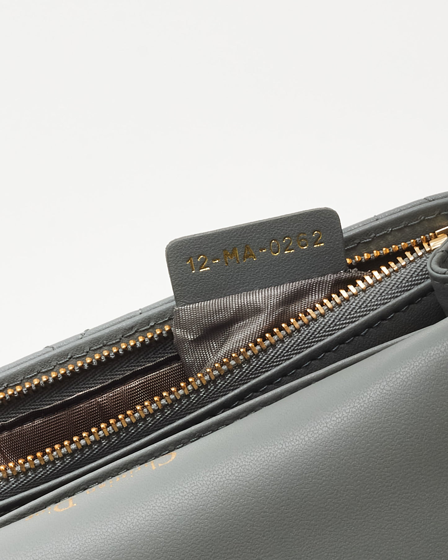 Dior Grey Cannage Lambskin Leather My Dior Daily Pouch Crossbody Bag