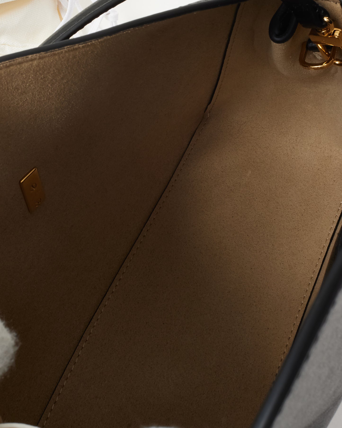 Totême Black Leather T-Lock Clutch Bag w/ Strap