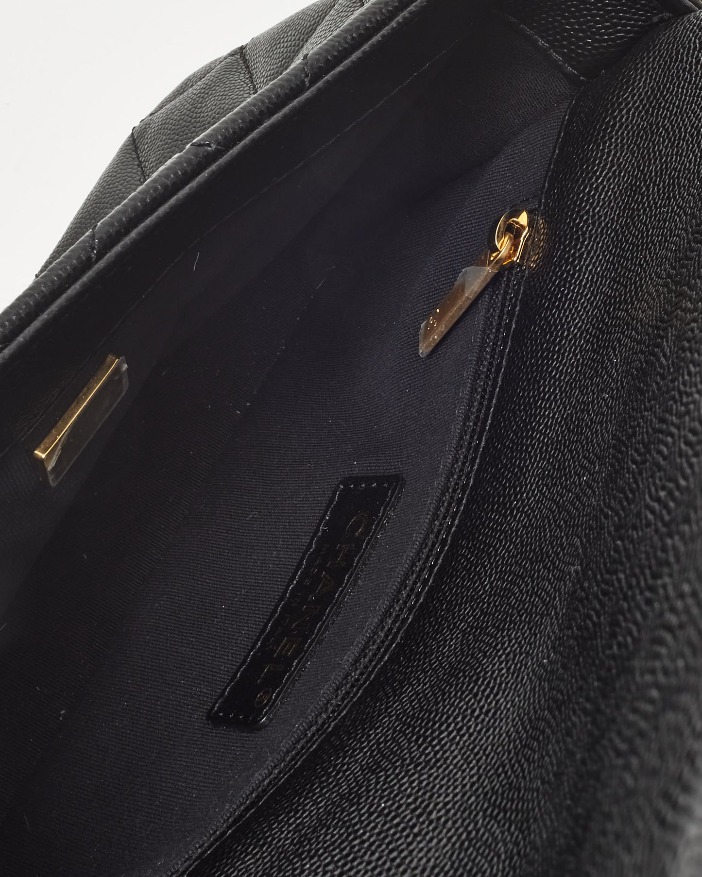 Chanel Black Caviar Leather CC You Mini Flap Bag GHW