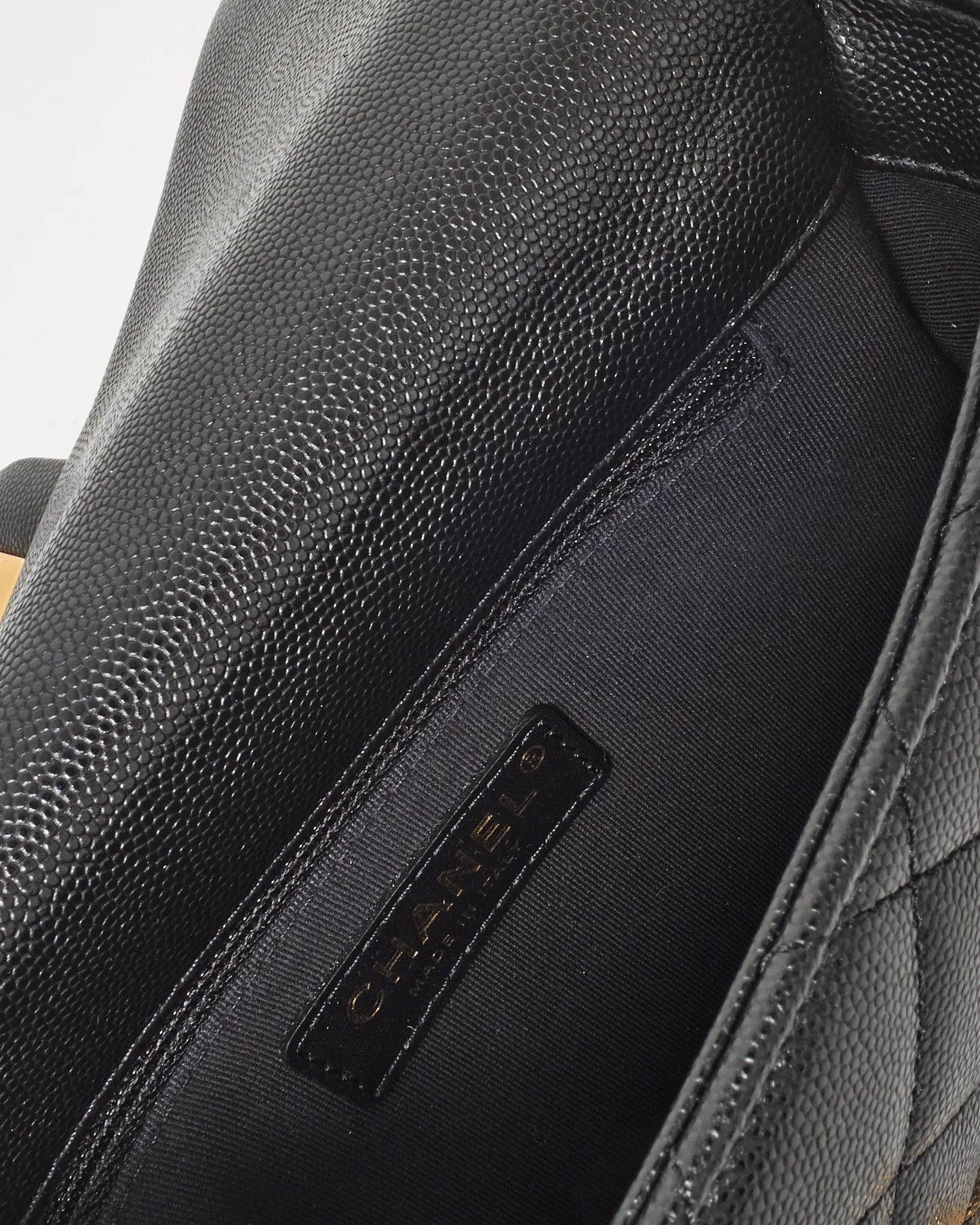 Chanel Black Caviar Leather CC You Mini Flap Bag GHW