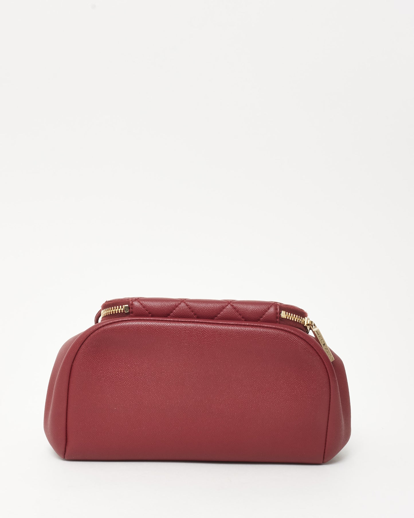 Chanel Burgundy Red Caviar Leather Mini Business Affinity Backpack GHW