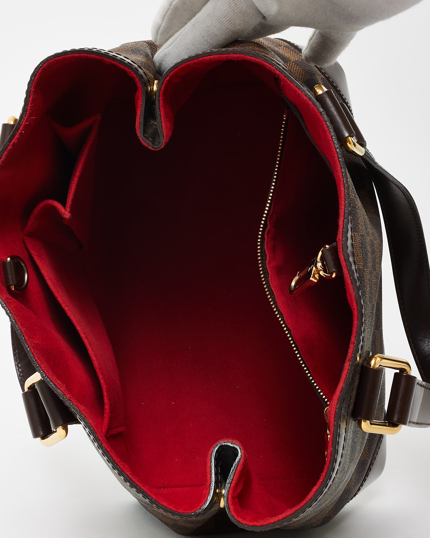 Louis Vuitton Damier Ebene Coated Canvas Hampstead PM Shoulder Bag