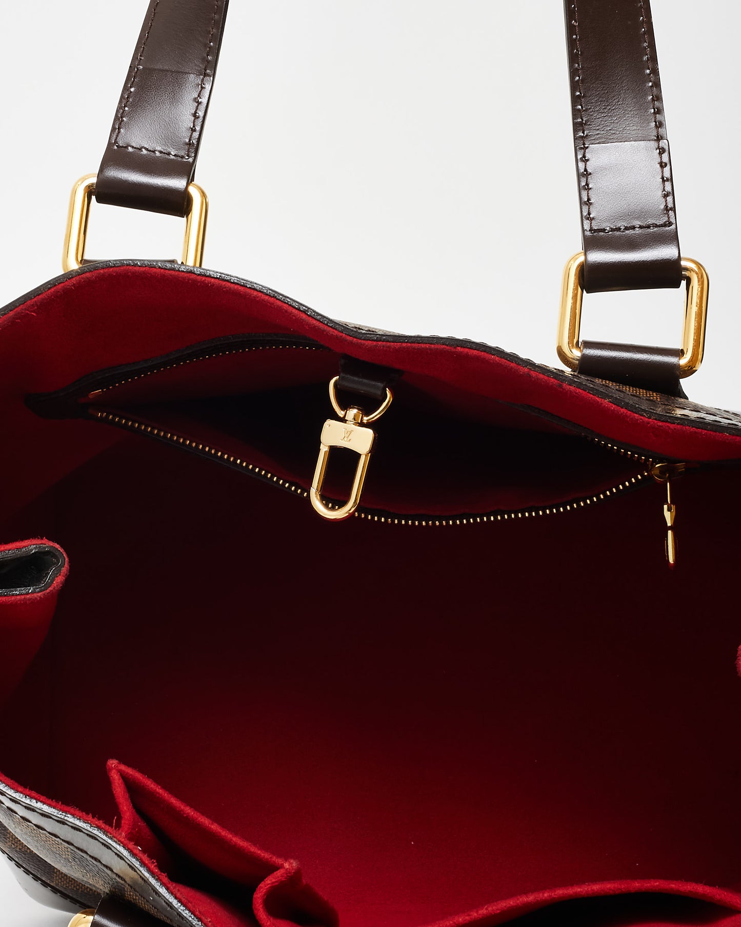 Louis Vuitton Damier Ebene Coated Canvas Hampstead PM Shoulder Bag