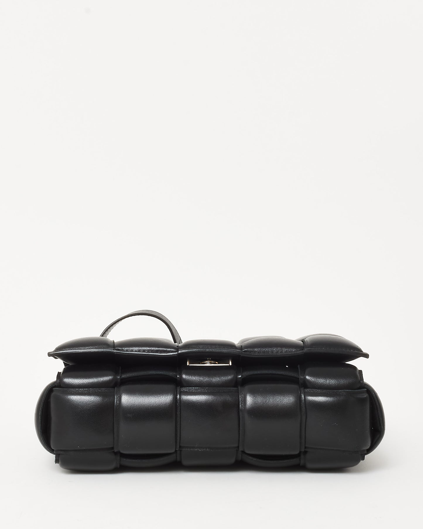Bottega Veneta Black Leather Padded Casette Crossbody Bag