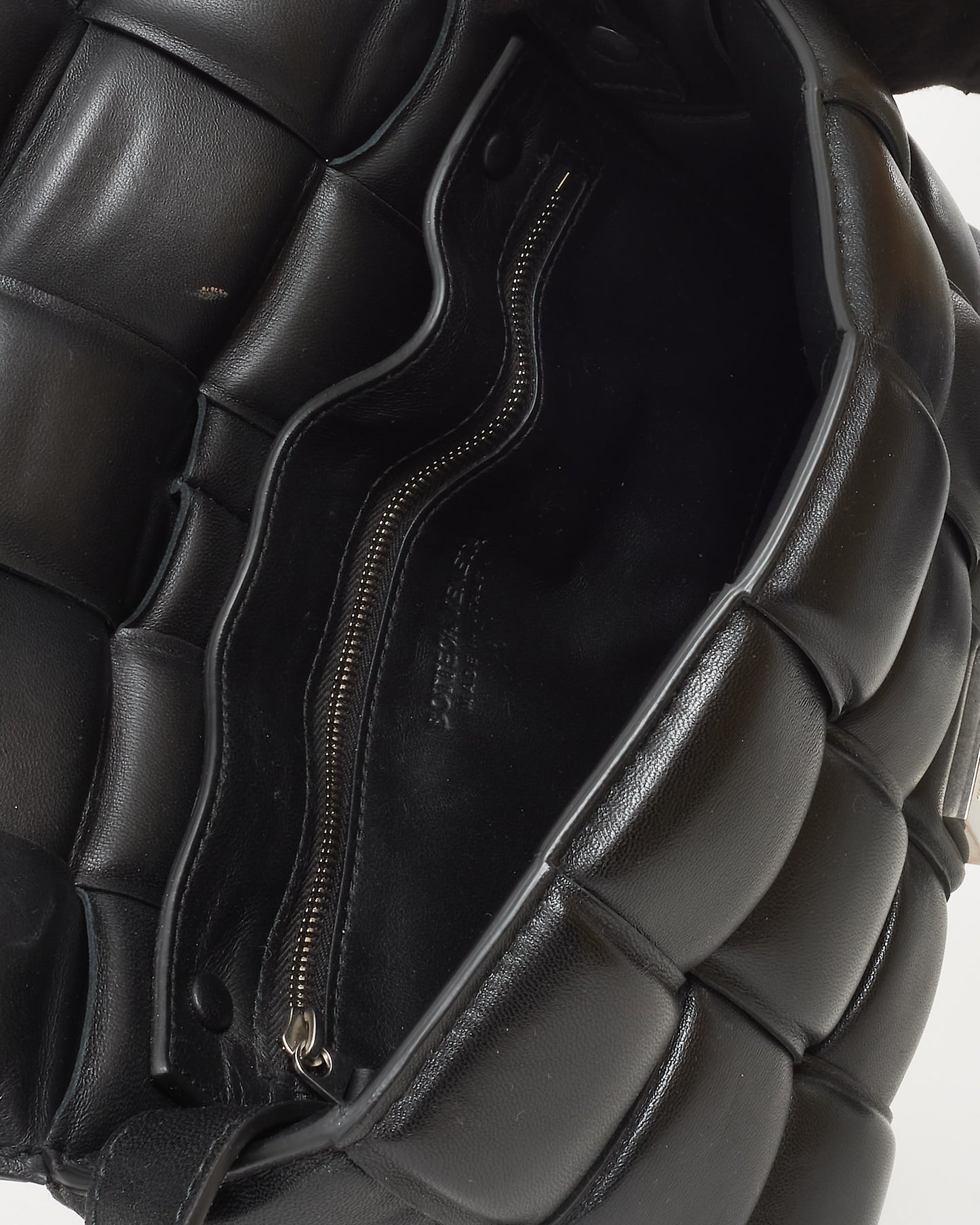 Bottega Veneta Black Leather Padded Casette Crossbody Bag