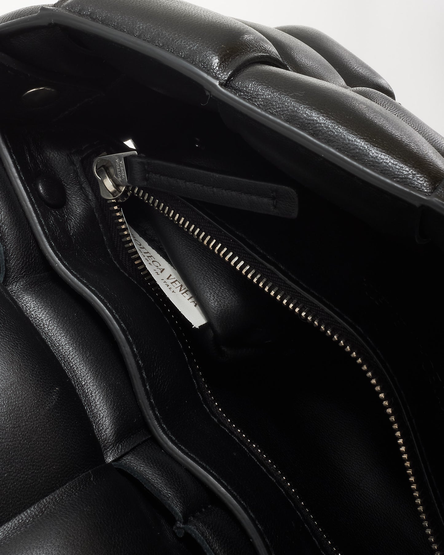 Bottega Veneta Black Leather Padded Casette Crossbody Bag