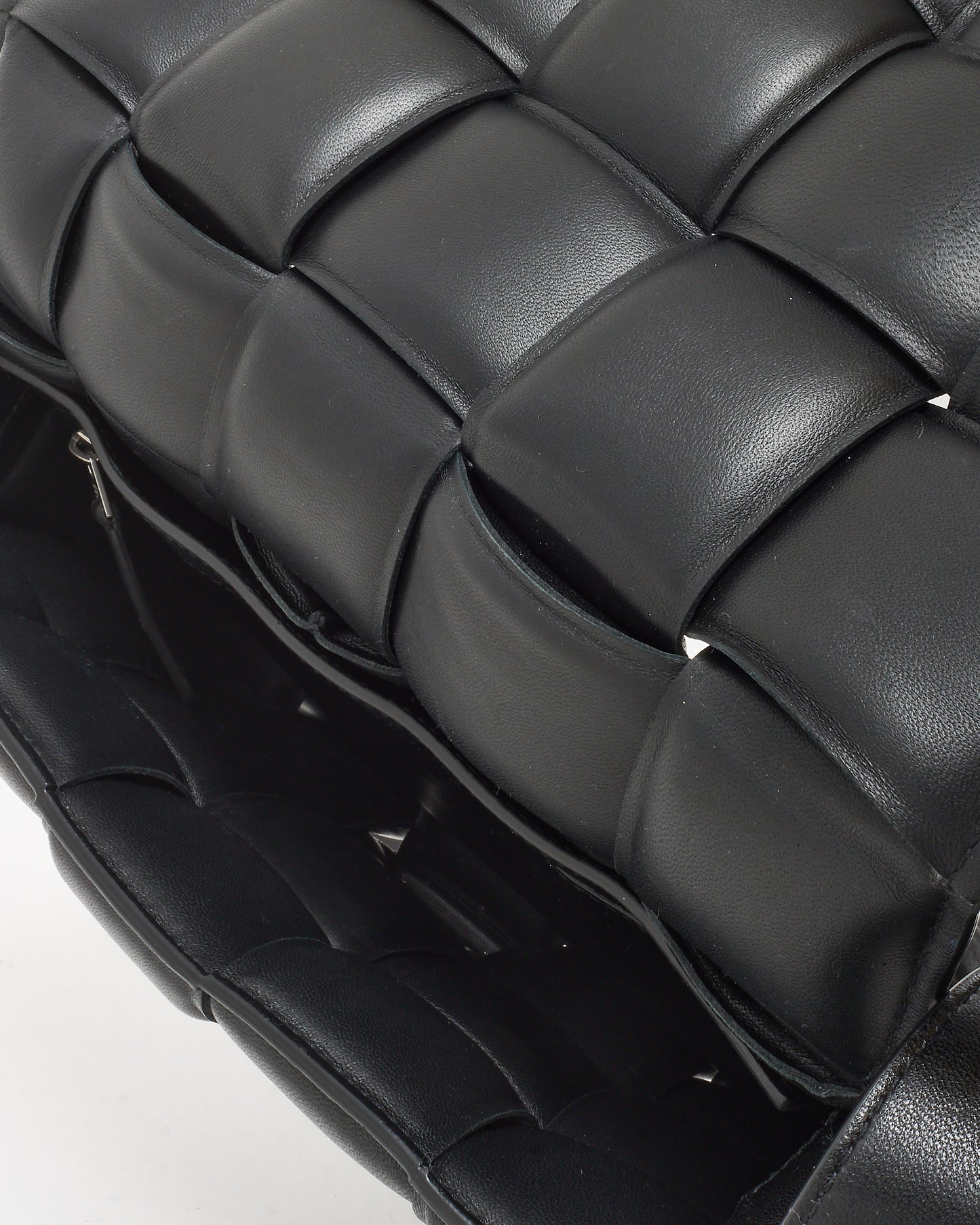 Bottega Veneta Black Leather Padded Casette Crossbody Bag