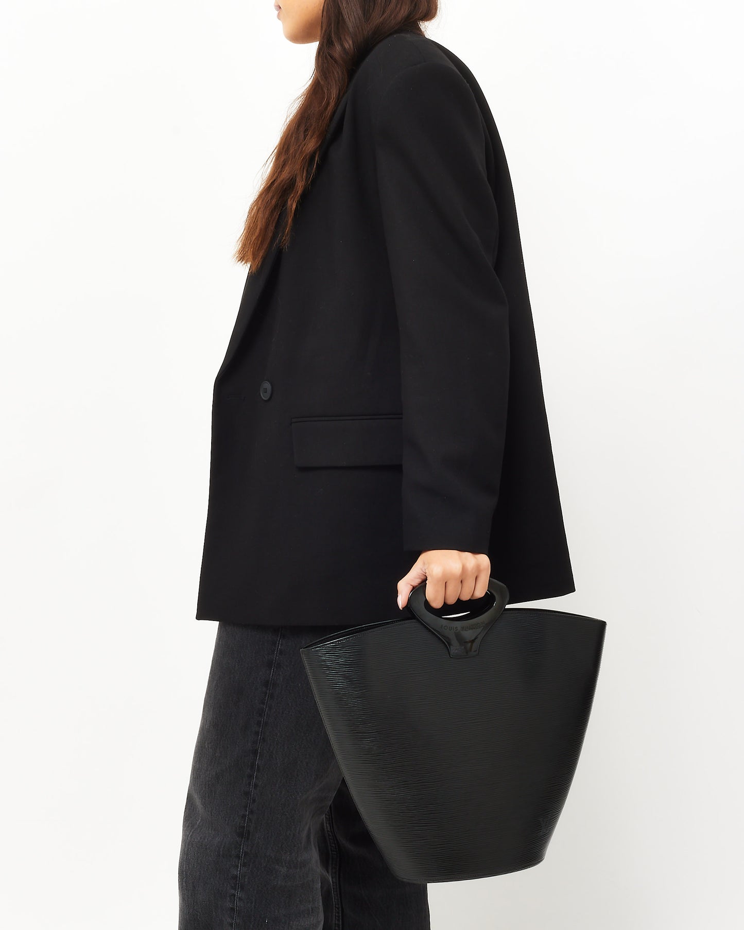 Louis Vuitton Black Epi Leather Noctambule Bucket Top Handle Bag