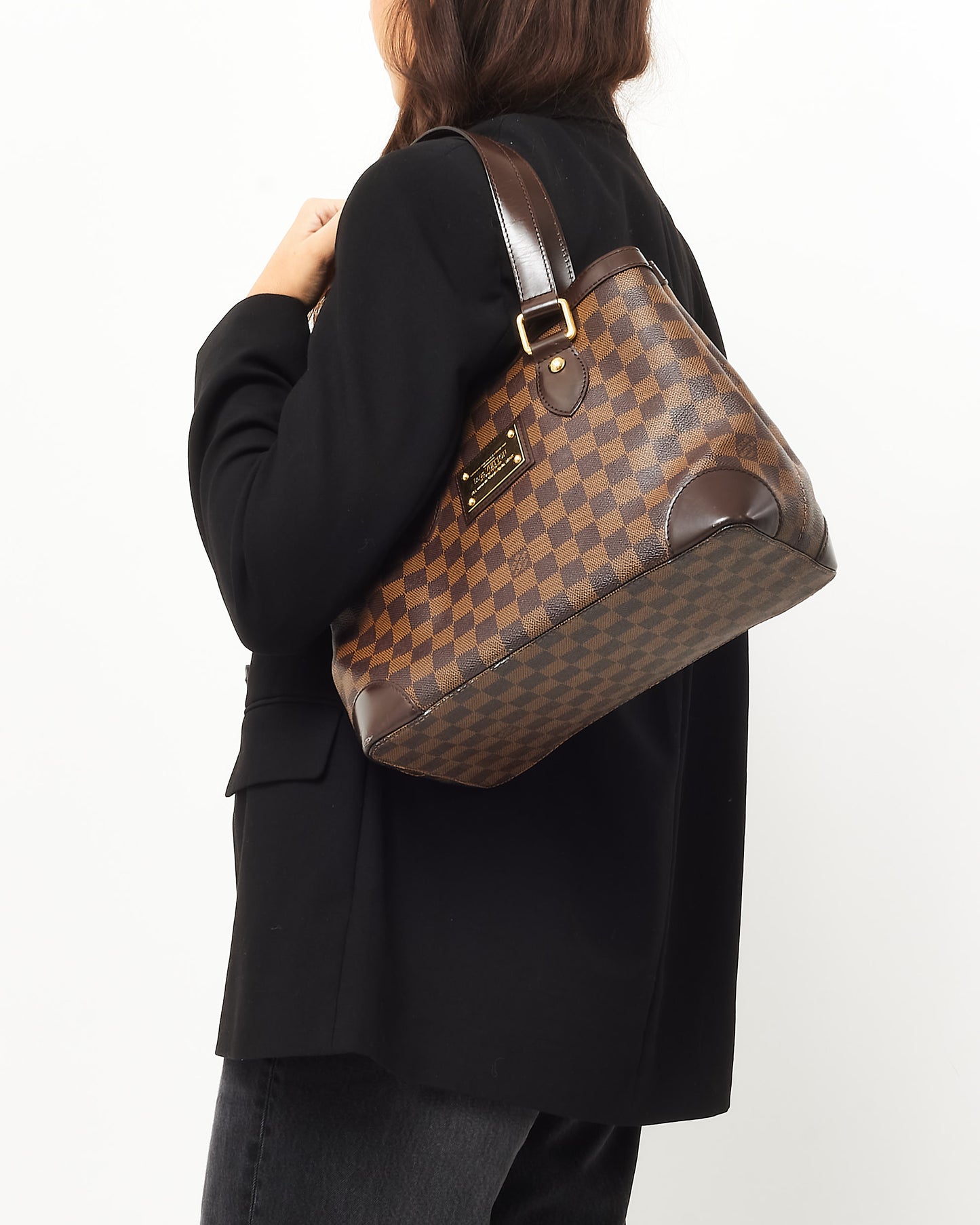 Louis Vuitton Damier Ebene Coated Canvas Hampstead PM Shoulder Bag