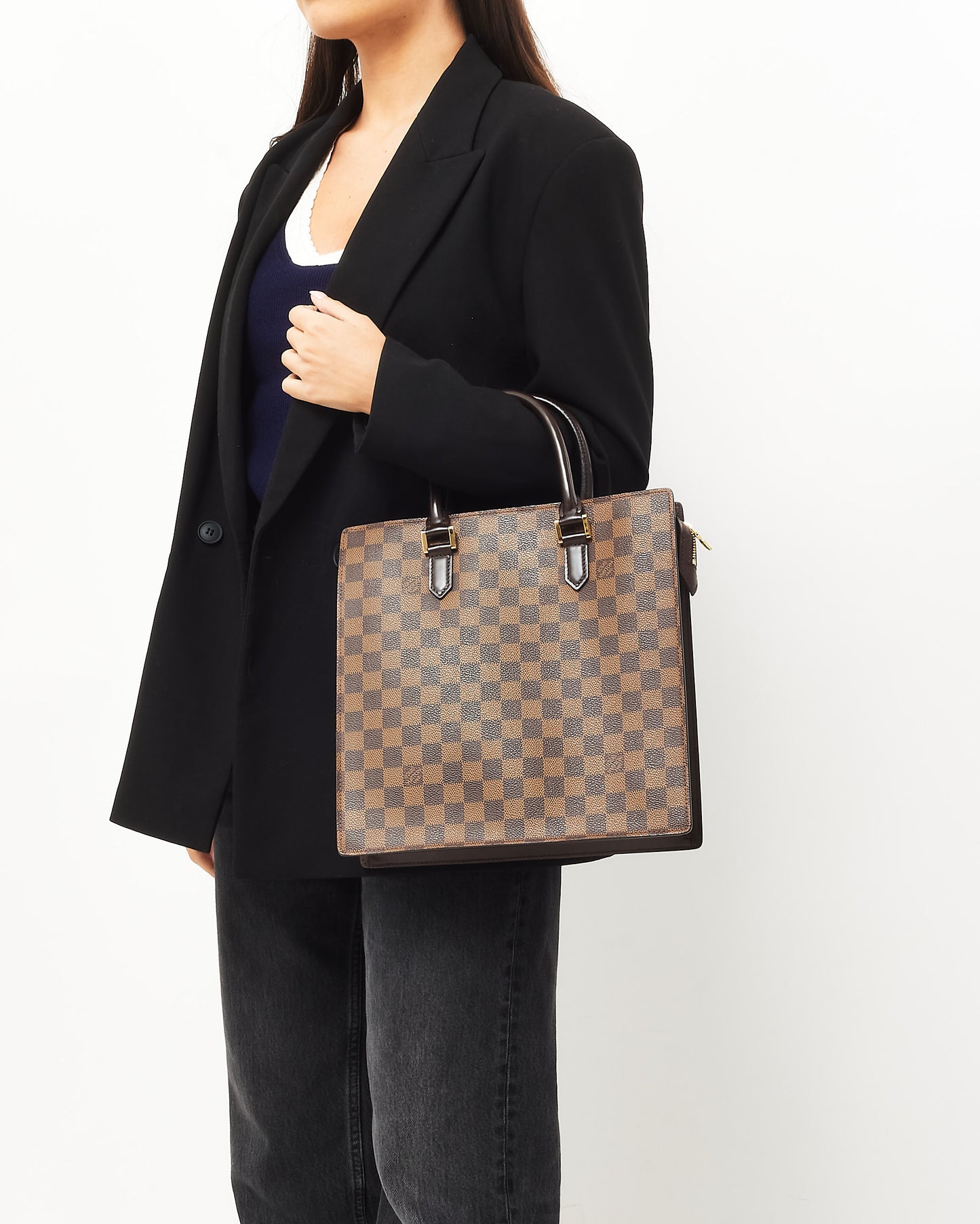 Louis Vuitton Damier Ebene Coated Canvas Venice Sac Plat PM