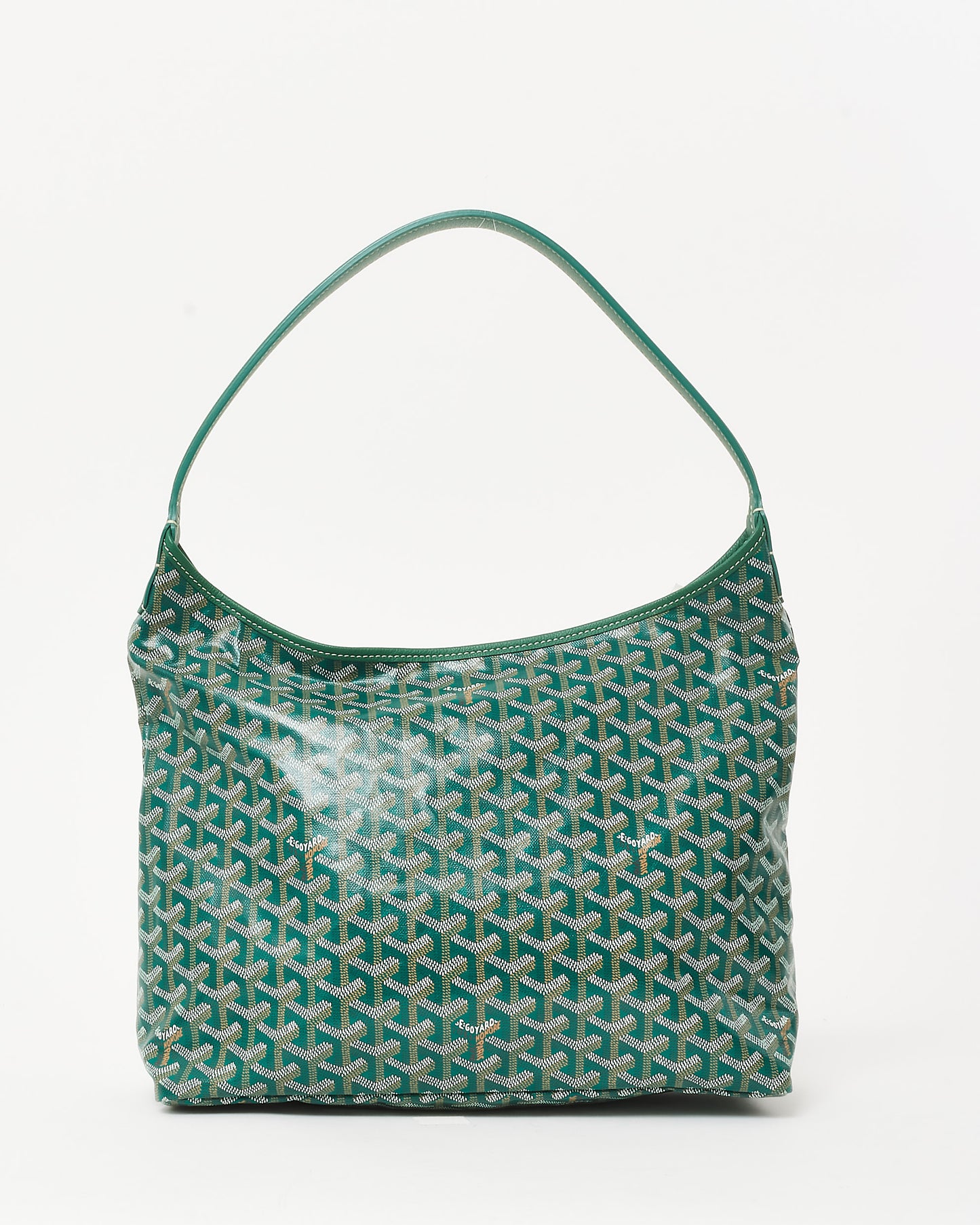 Goyard Green Goyardine Coated Canvas Boheme Hobo Bag