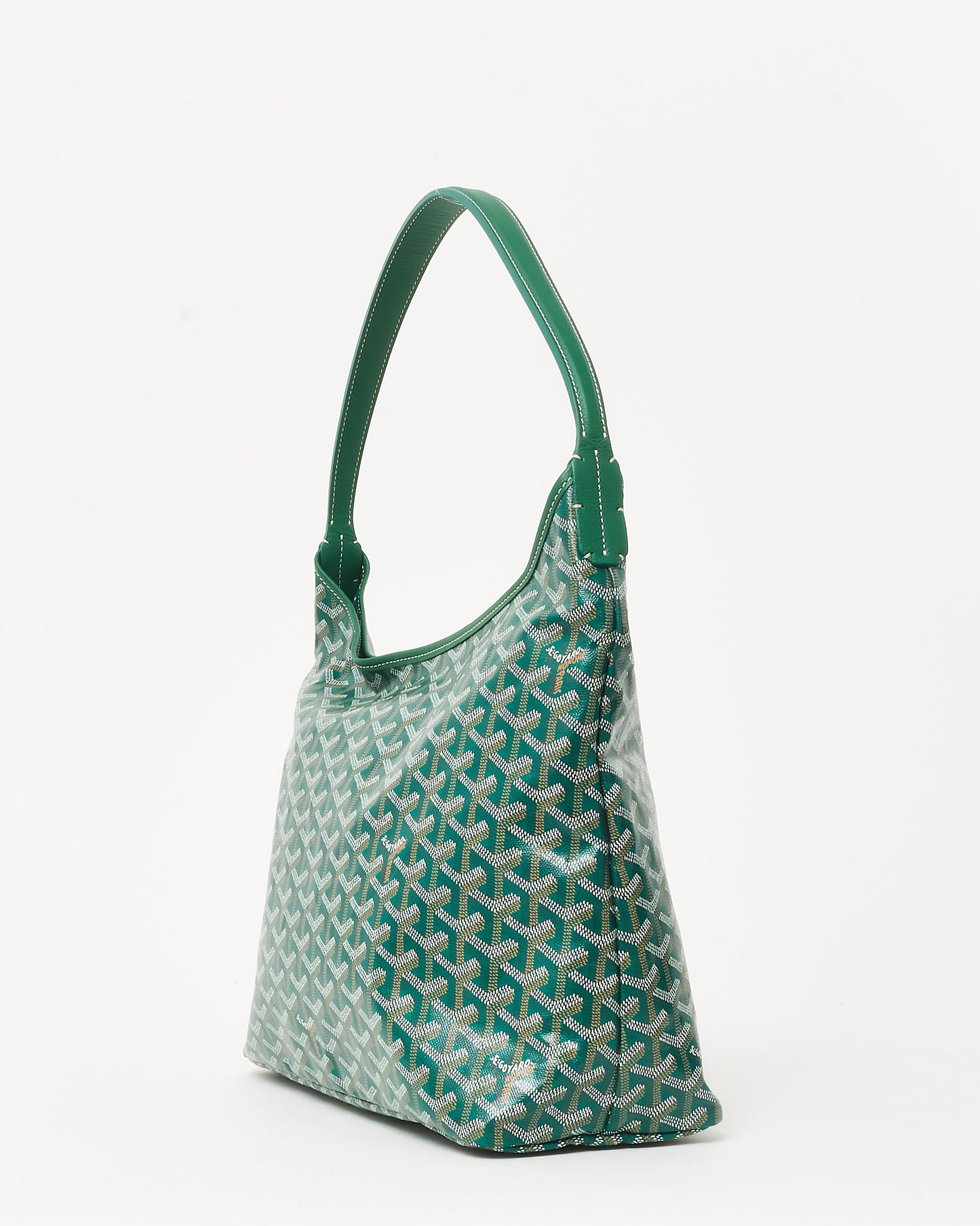 Goyard Green Goyardine Coated Canvas Boheme Hobo Bag