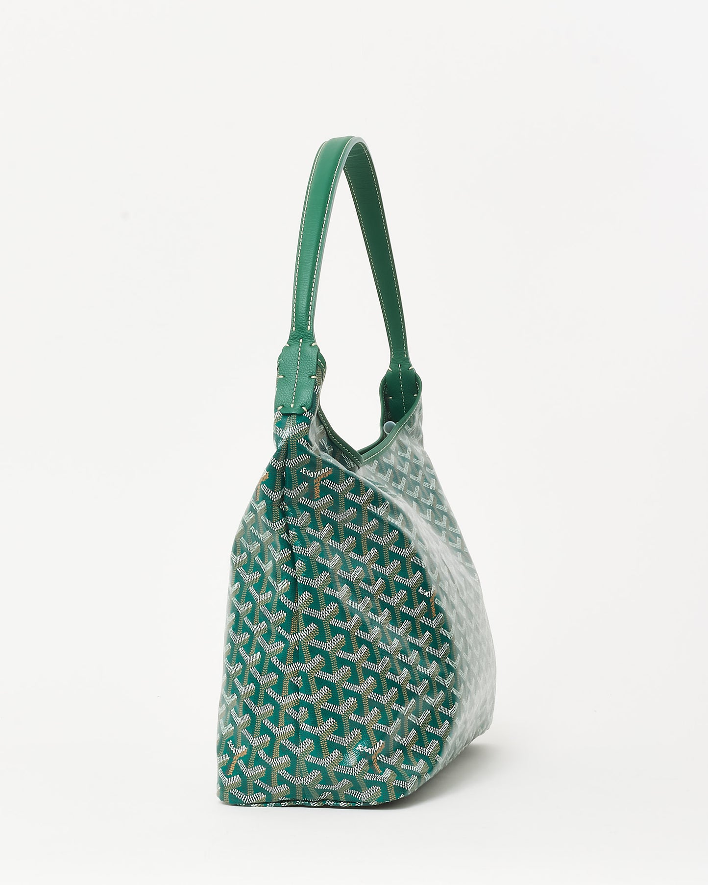 Goyard Green Goyardine Coated Canvas Boheme Hobo Bag