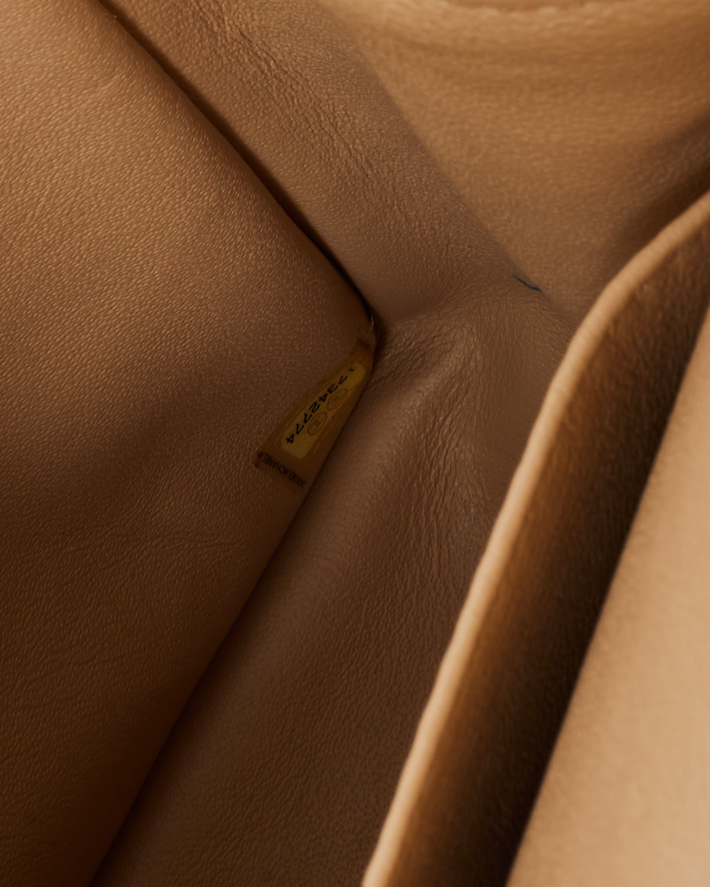 Chanel Beige Caviar Leather Jumbo Double Flap Bag GHW