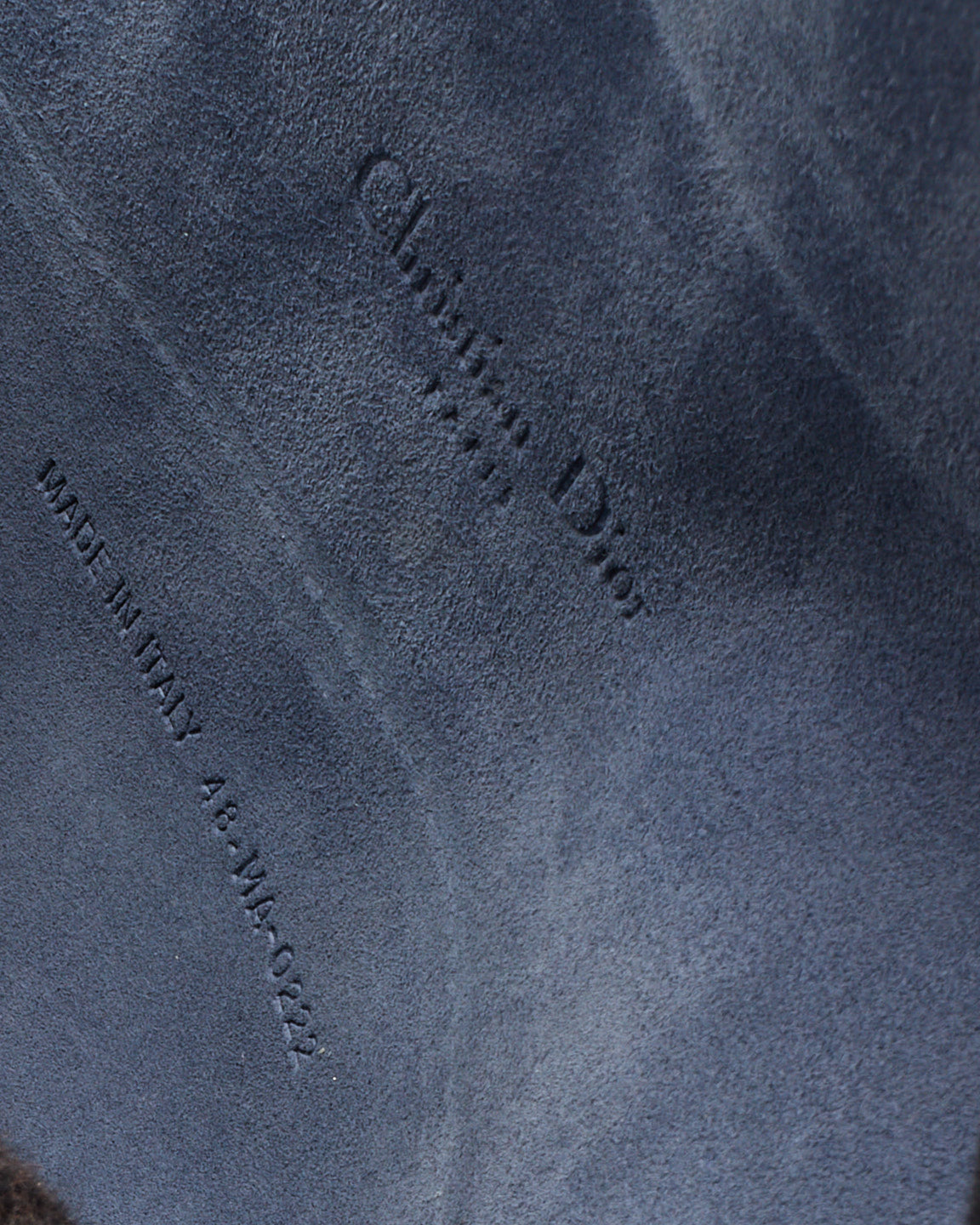 Dior Blue Patent Calfskin Cannage Diamond Lady Dior Pouch WOC Crossbody