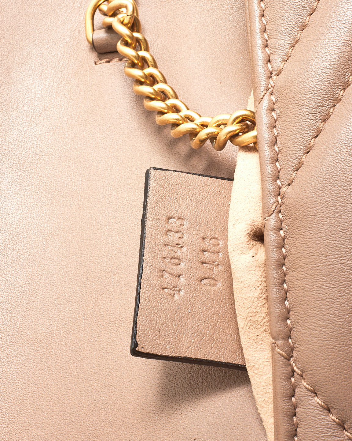 Gucci Dusty Rose Leather GG Marmont Super Mini Crossbody Bag