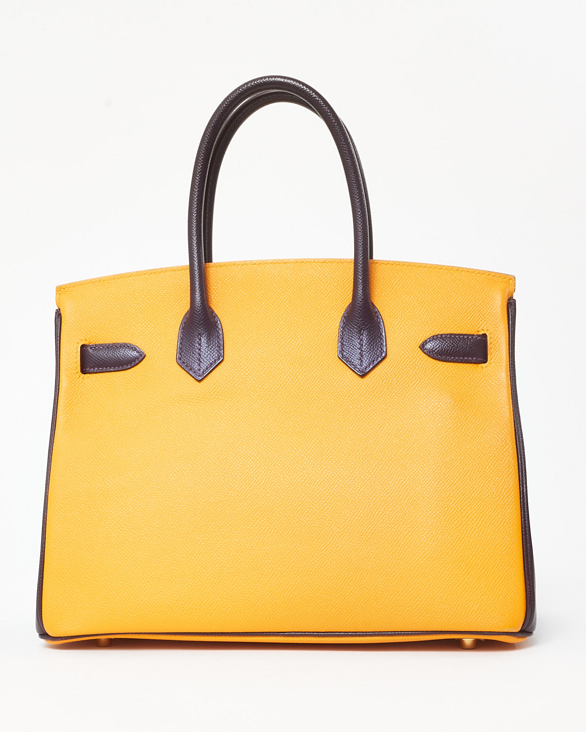 Hermès HSS Yellow Jaune D'or & Purple Raisin Epsom Leather Birkin 30 GHW