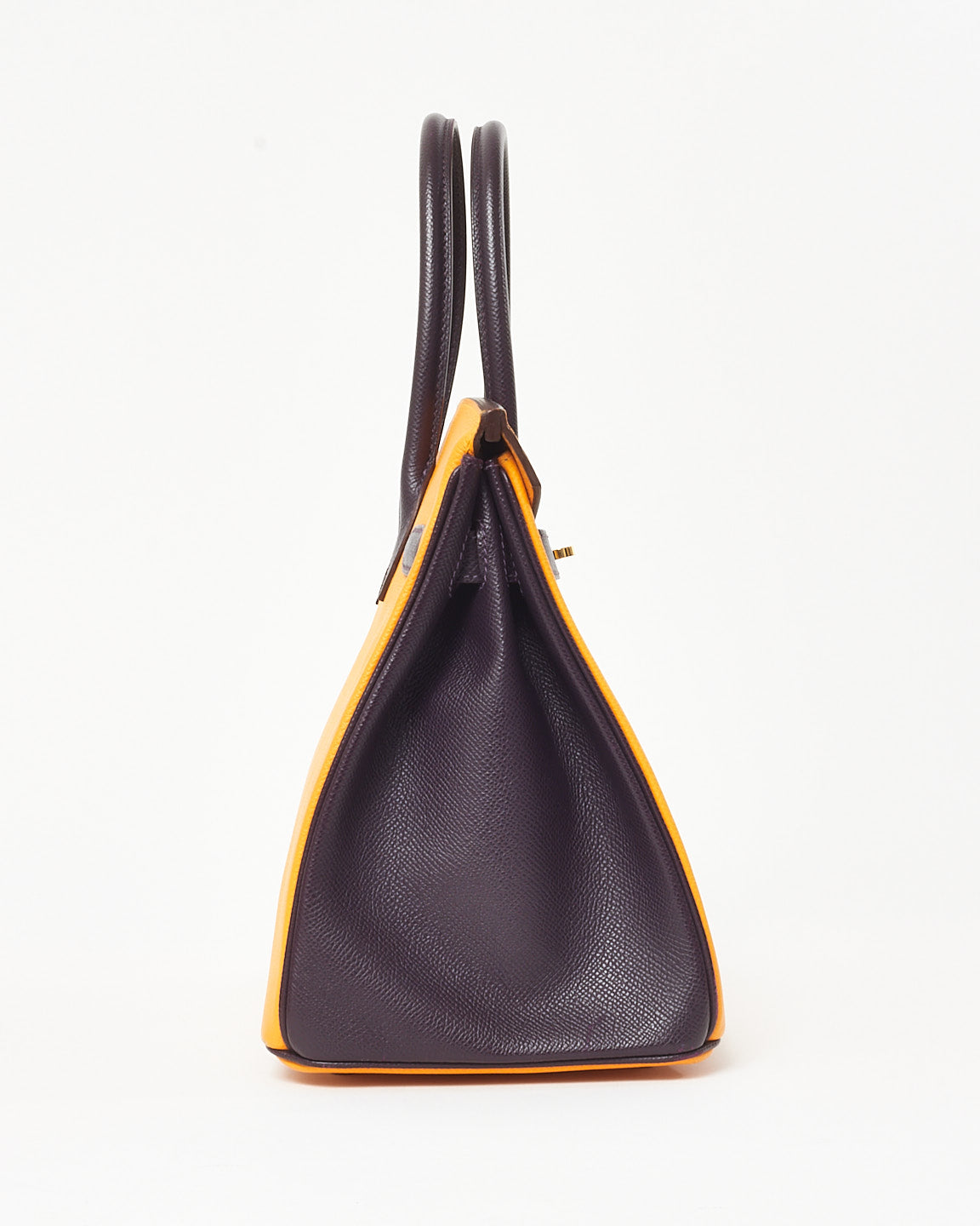Hermès HSS Yellow Jaune D'or & Purple Raisin Epsom Leather Birkin 30 GHW