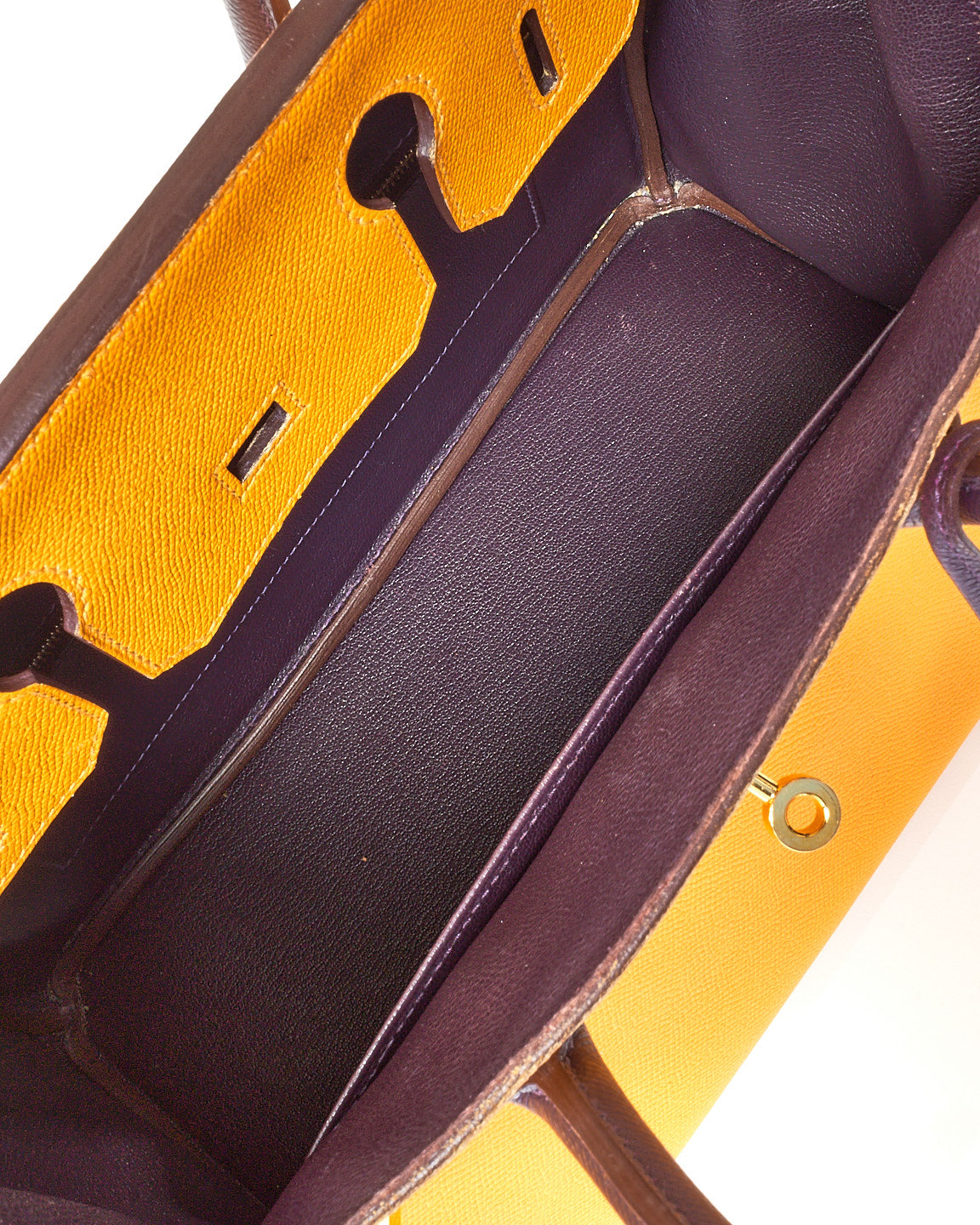 Hermès HSS Yellow Jaune D'or & Purple Raisin Epsom Leather Birkin 30 GHW