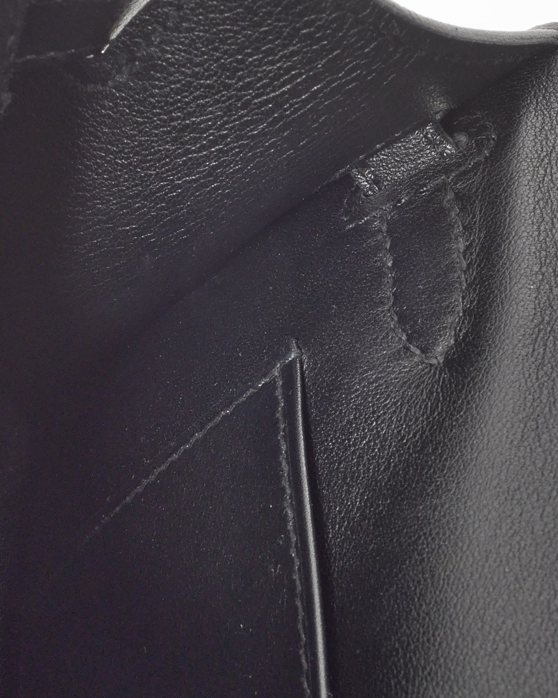 Hermès Black Swift Leather Kelly Pochette GHW