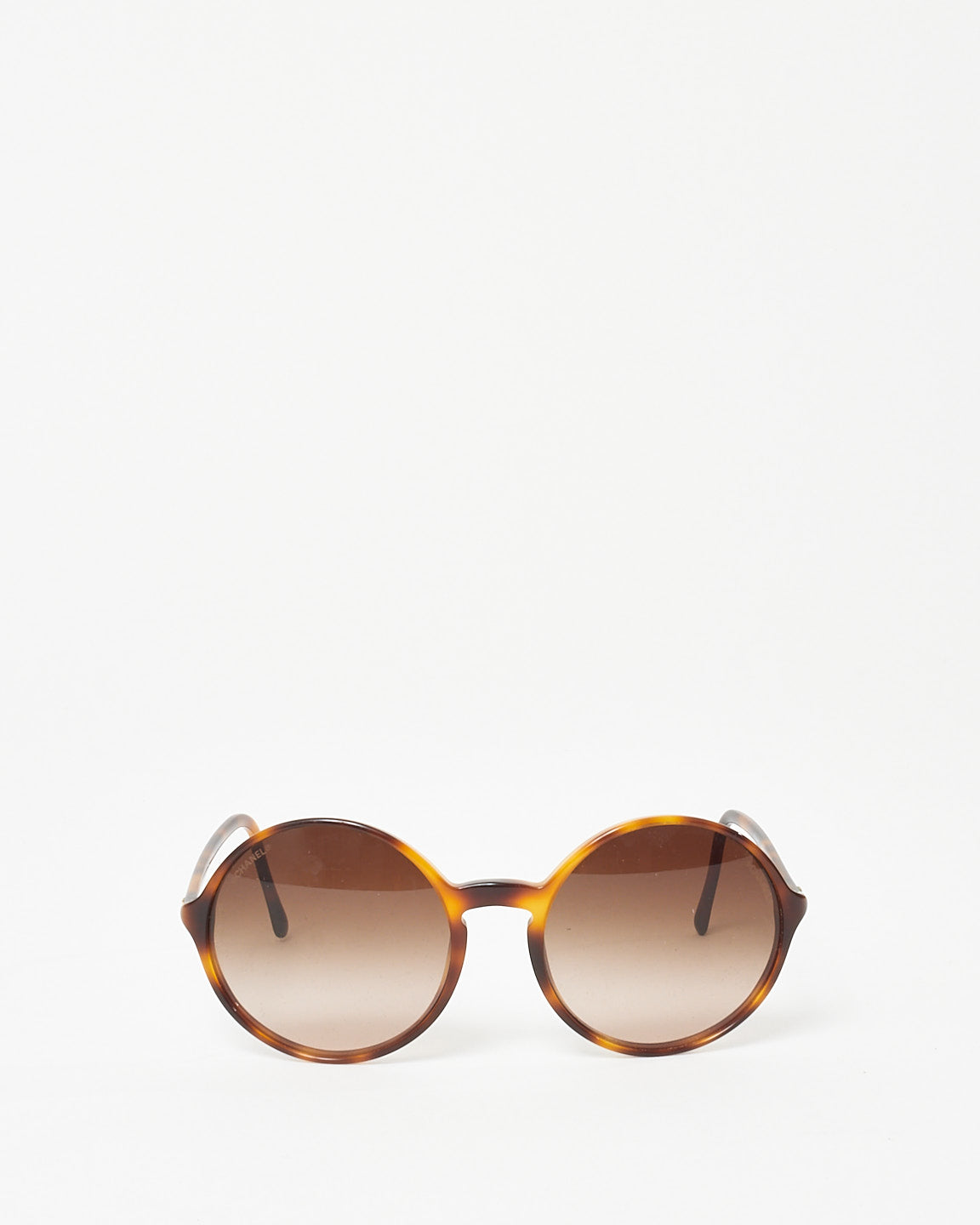 Chanel Brown Tortoise Round Logo 5279 Sunglasses