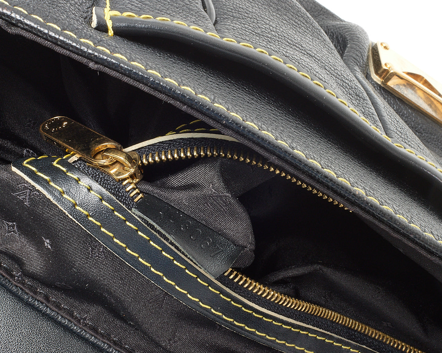 Louis Vuitton Black Suhali Leather Le Confident Shoulder Bag