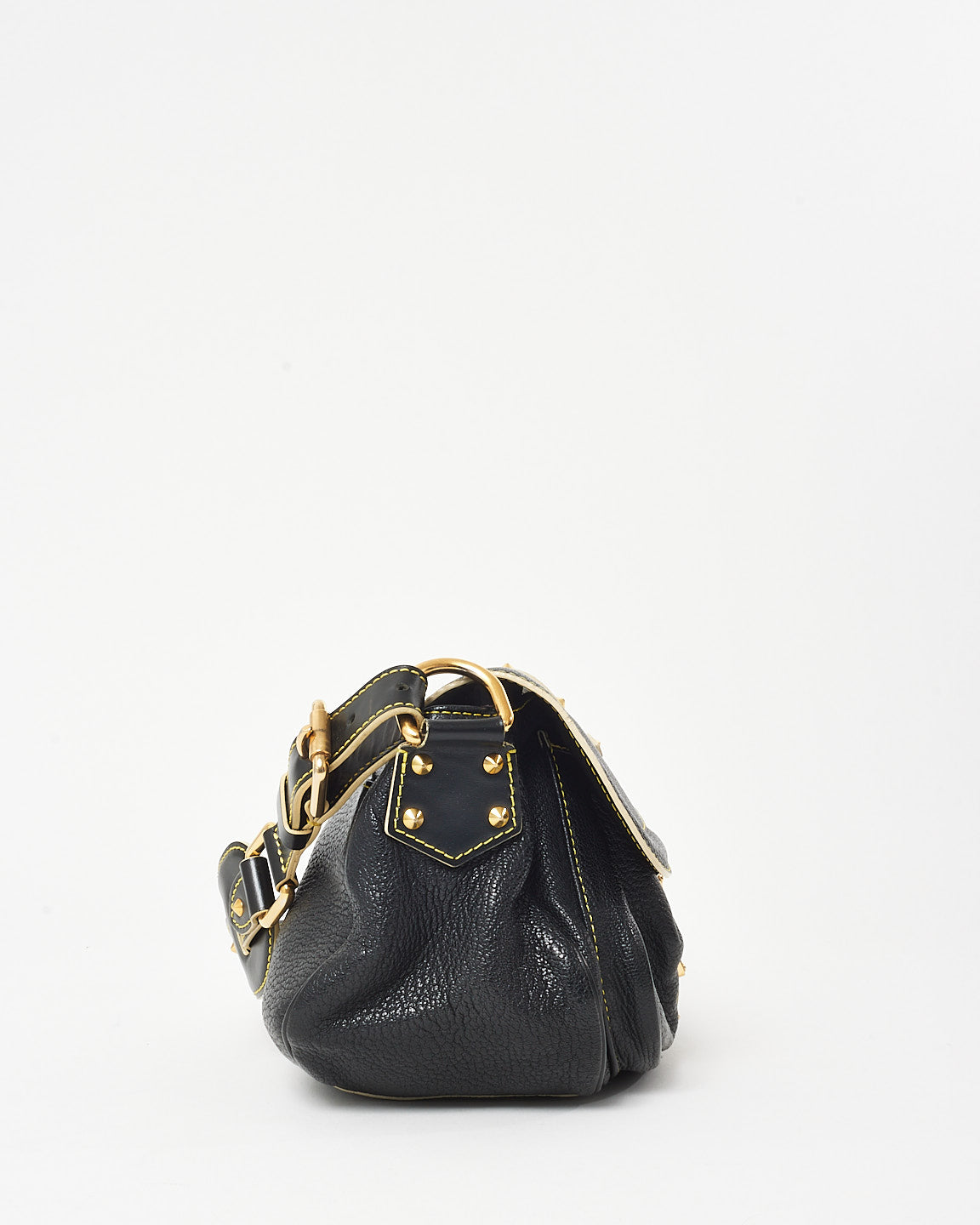 Louis Vuitton Black Suhali Leather Le Confident Shoulder Bag