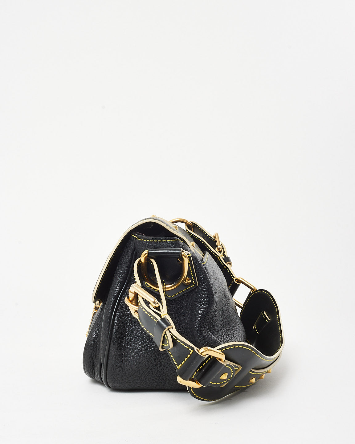 Louis Vuitton Black Suhali Leather Le Confident Shoulder Bag