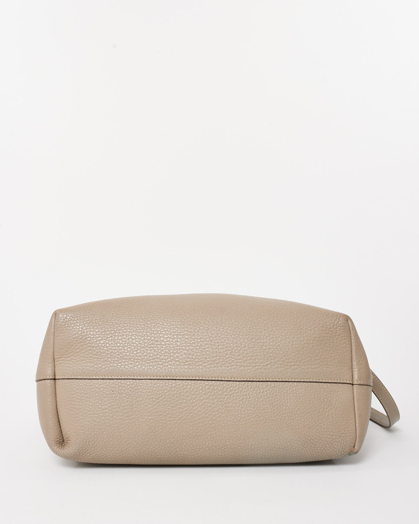 Prada Grey Daino Leather Two Way Tote Bag with Strap