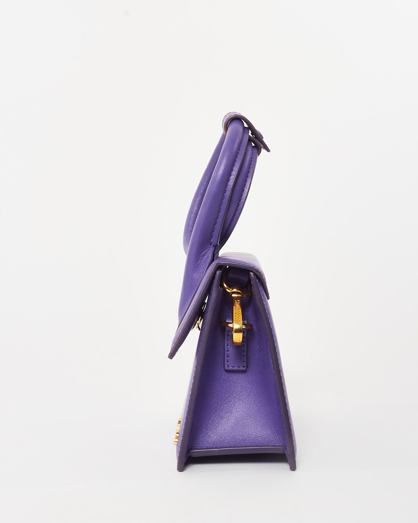 Jacquemus Purple Leather Le Chiquito Noeud Bag