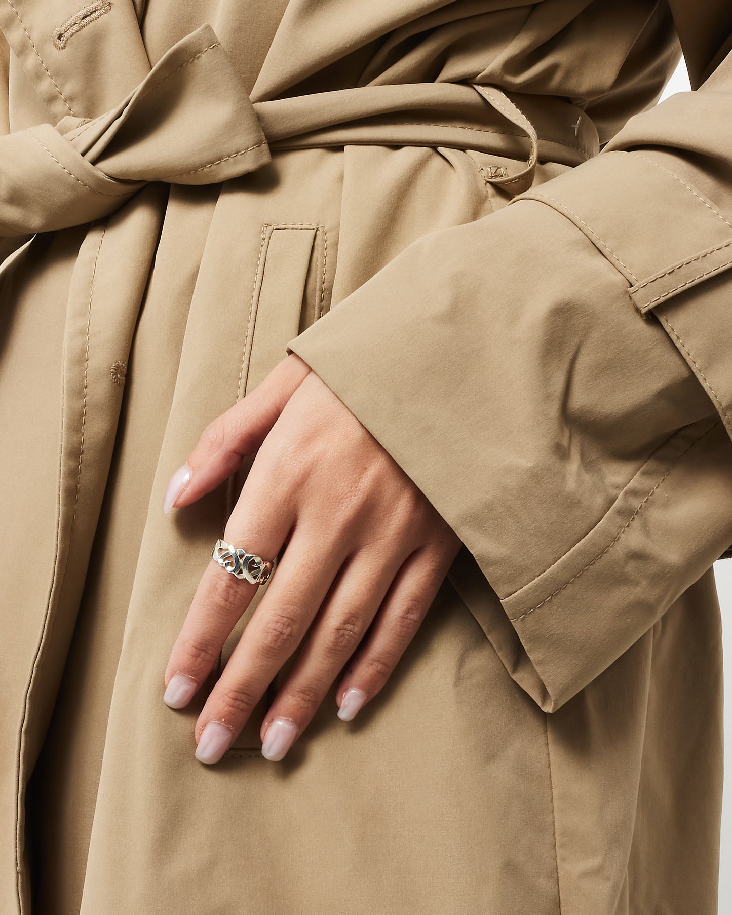 Tiffany & Co. 925 Sterling Silver Paloma Picasso 3 Heart Ring - 6