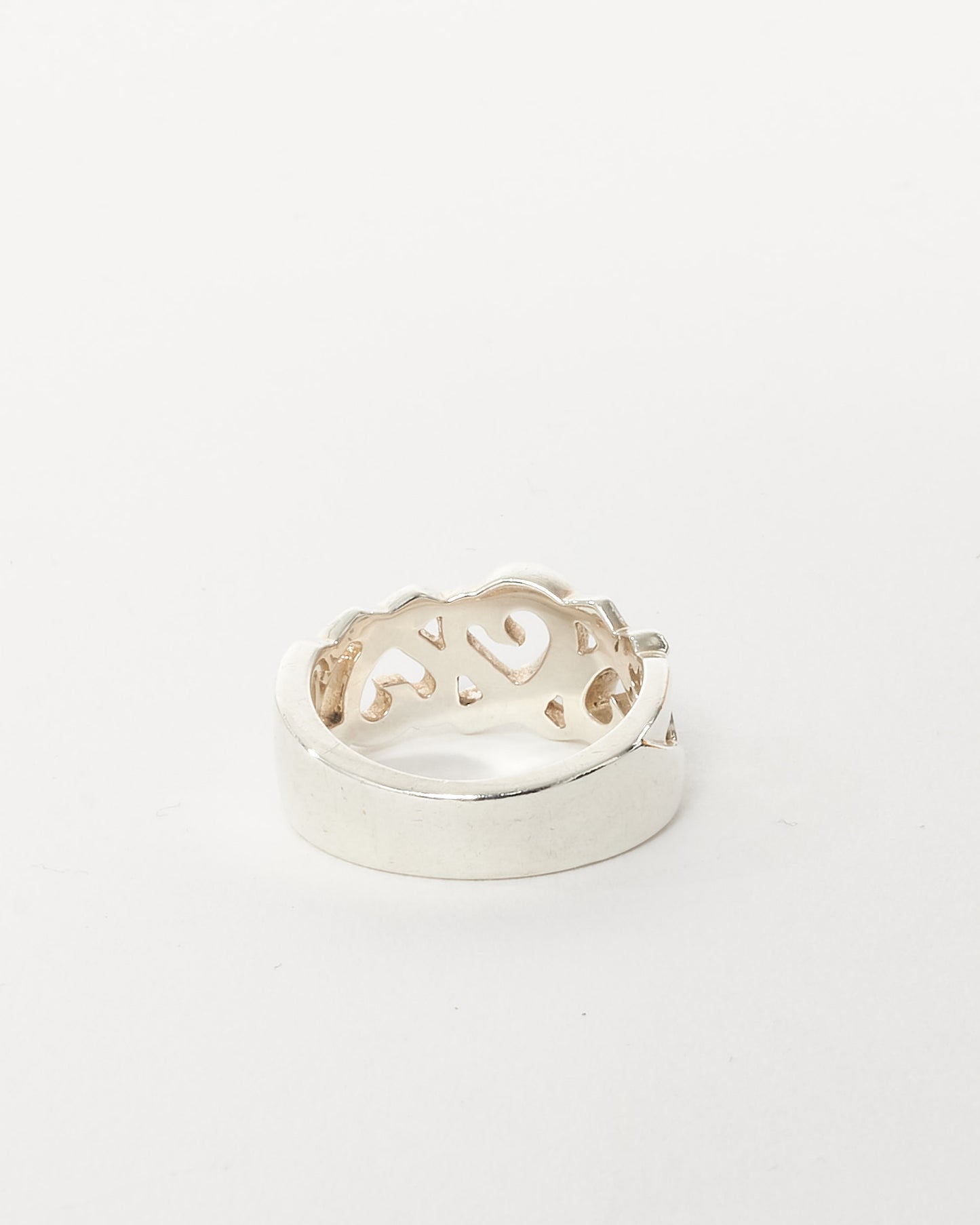 Tiffany & Co. 925 Sterling Silver Paloma Picasso 3 Heart Ring - 6