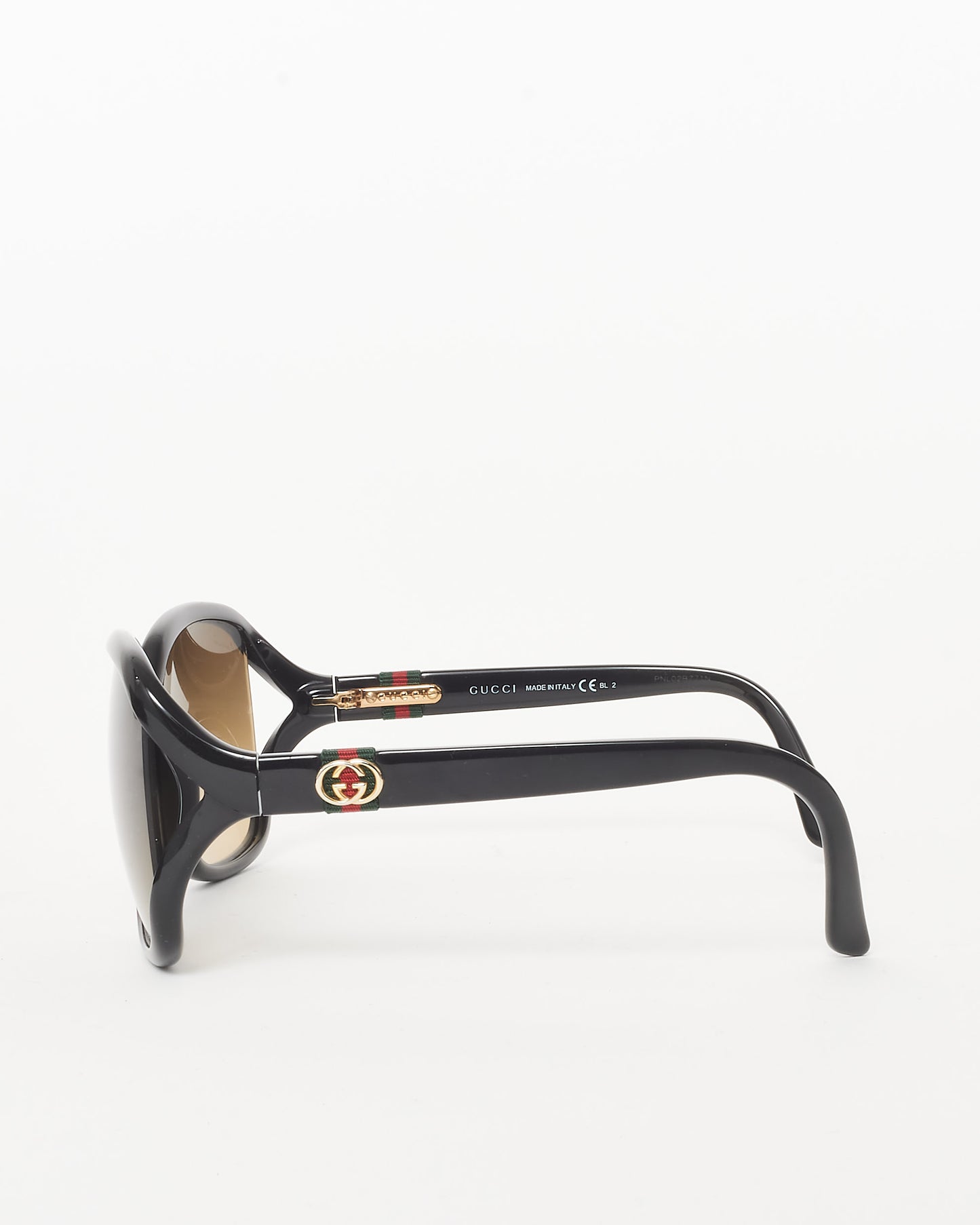 Gucci Black Oversized GG3646 Wed Logo Sunglasses