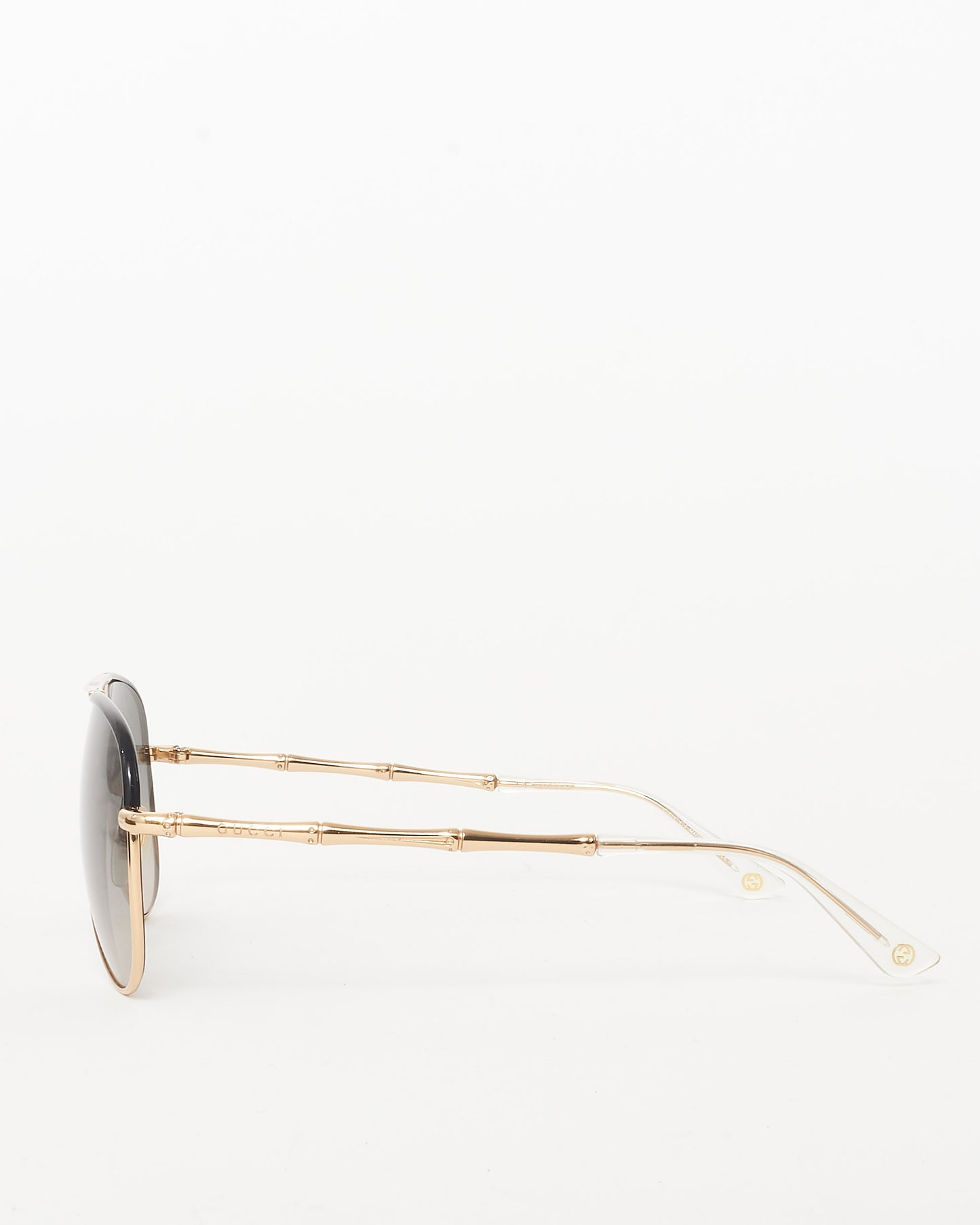 Gucci Gold GG4276S Bamboo Arm Aviator Sunglasses