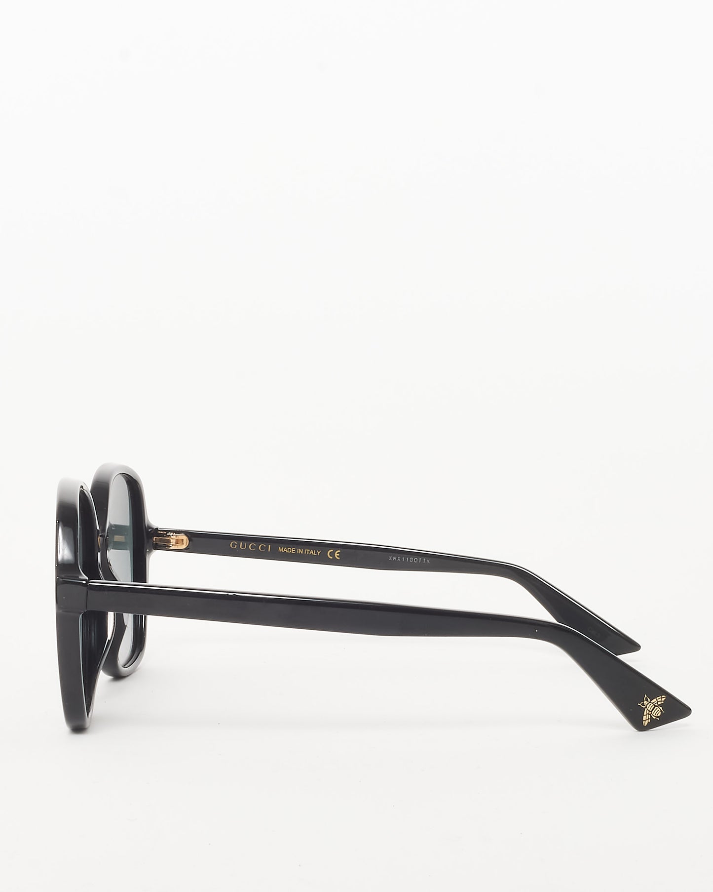 Gucci Black Oversize Front Logo GG0092S Sunglasses