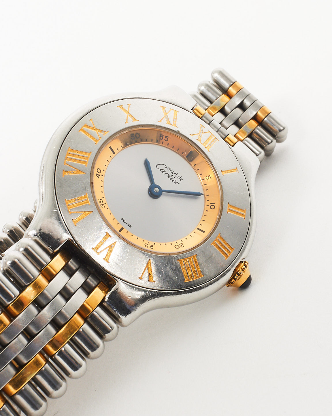 Cartier Vintage Stainless Steel & Gold Two-Tone 21 Must de Cartier Watch 28mm