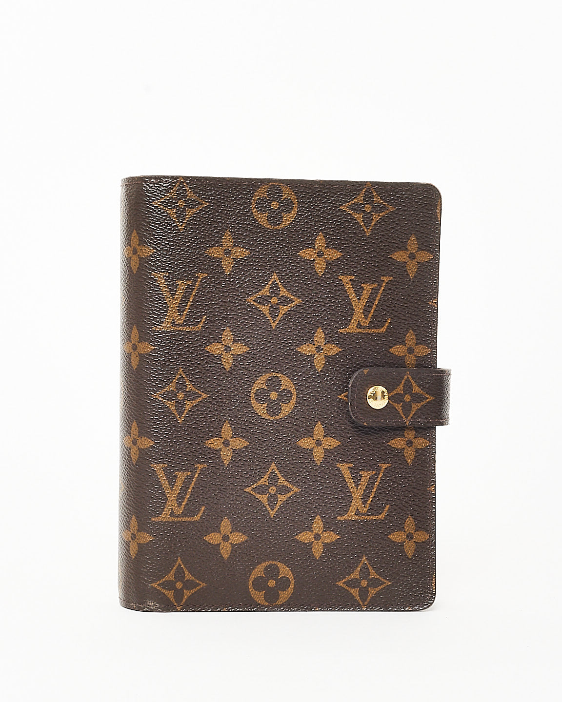 Louis Vuitton Monogram Medium Ring Agenda Cover w/ Initials