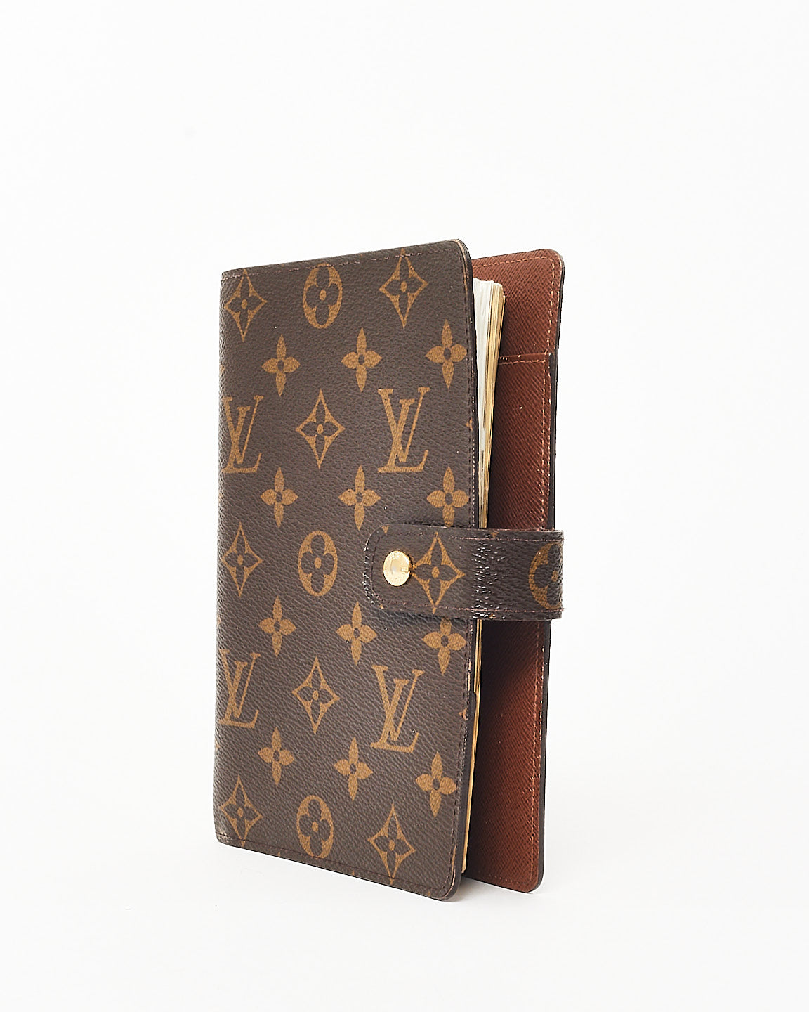 Louis Vuitton Monogram Medium Ring Agenda Cover w/ Initials