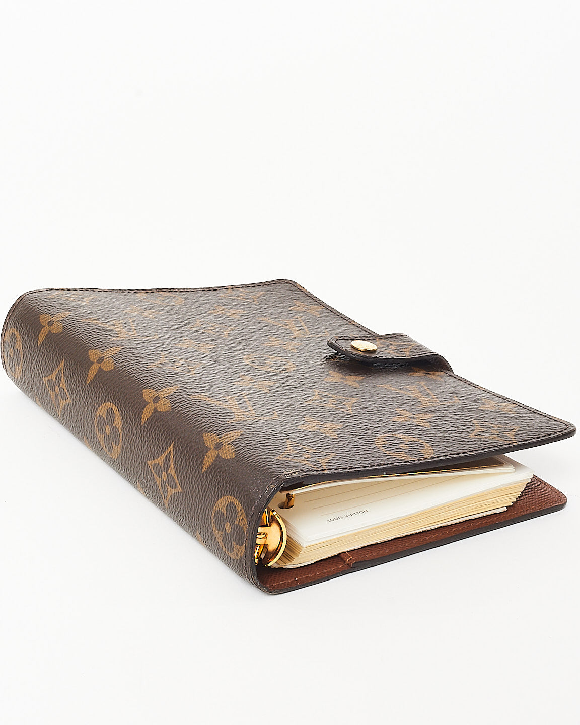 Louis Vuitton Monogram Medium Ring Agenda Cover w/ Initials