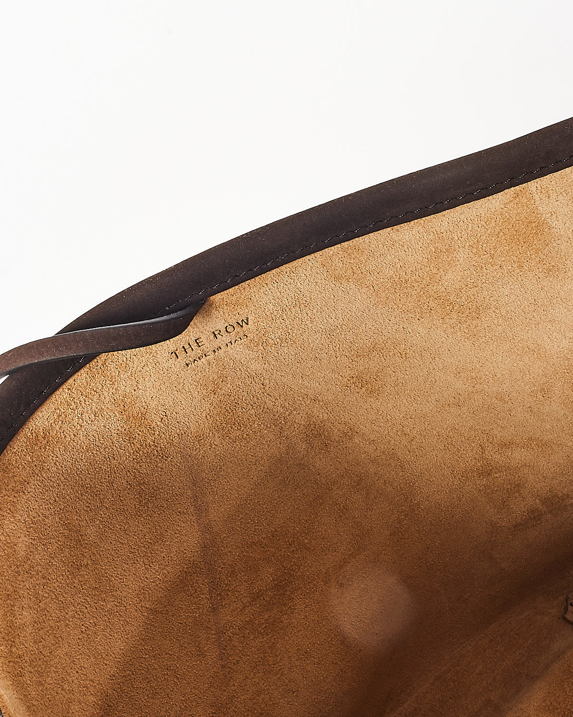 The Row Brown Suede Small N/S Park Tote Bag