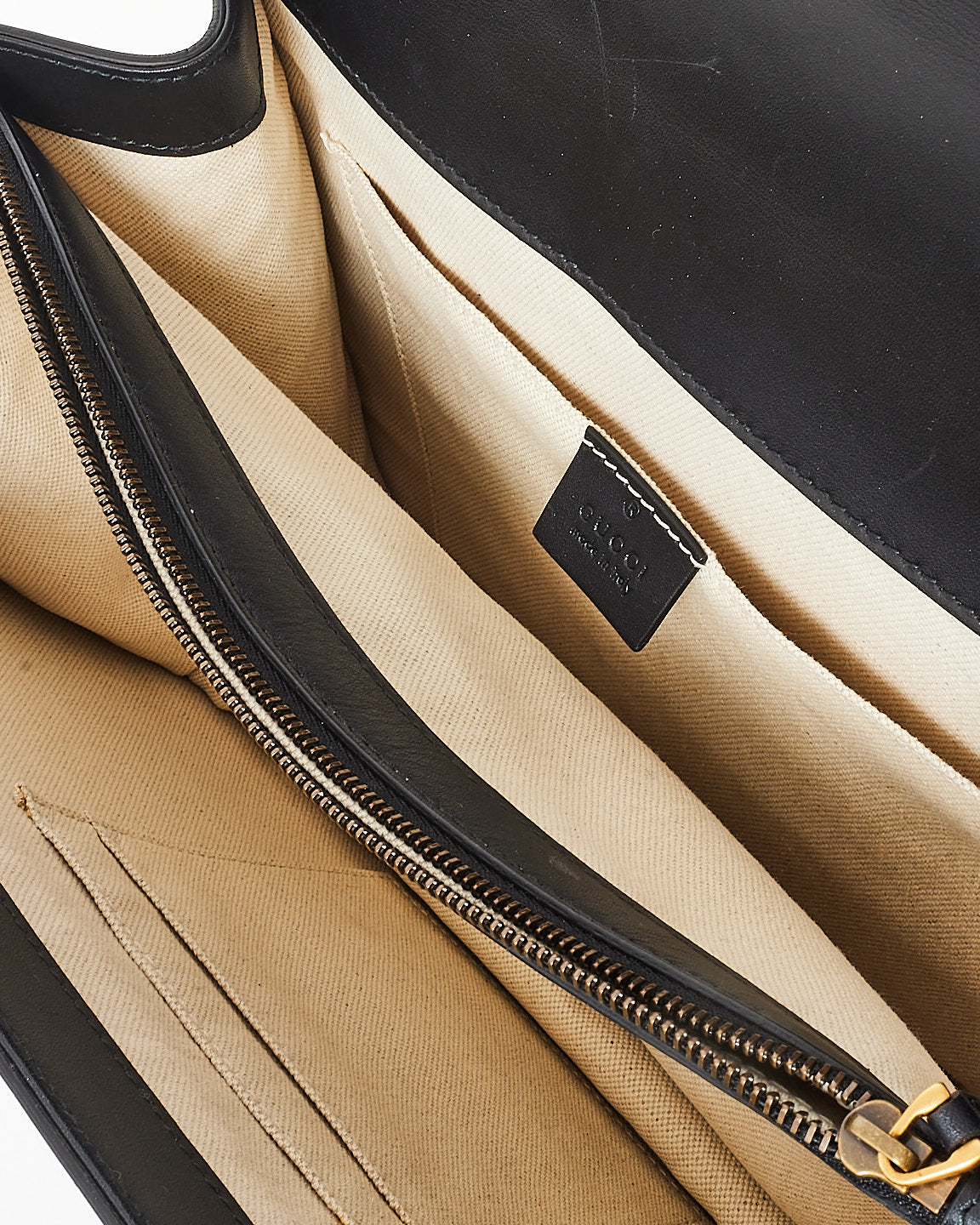 Gucci Black/Green/Red Leather Large Sylvie Web Dionysus Bag