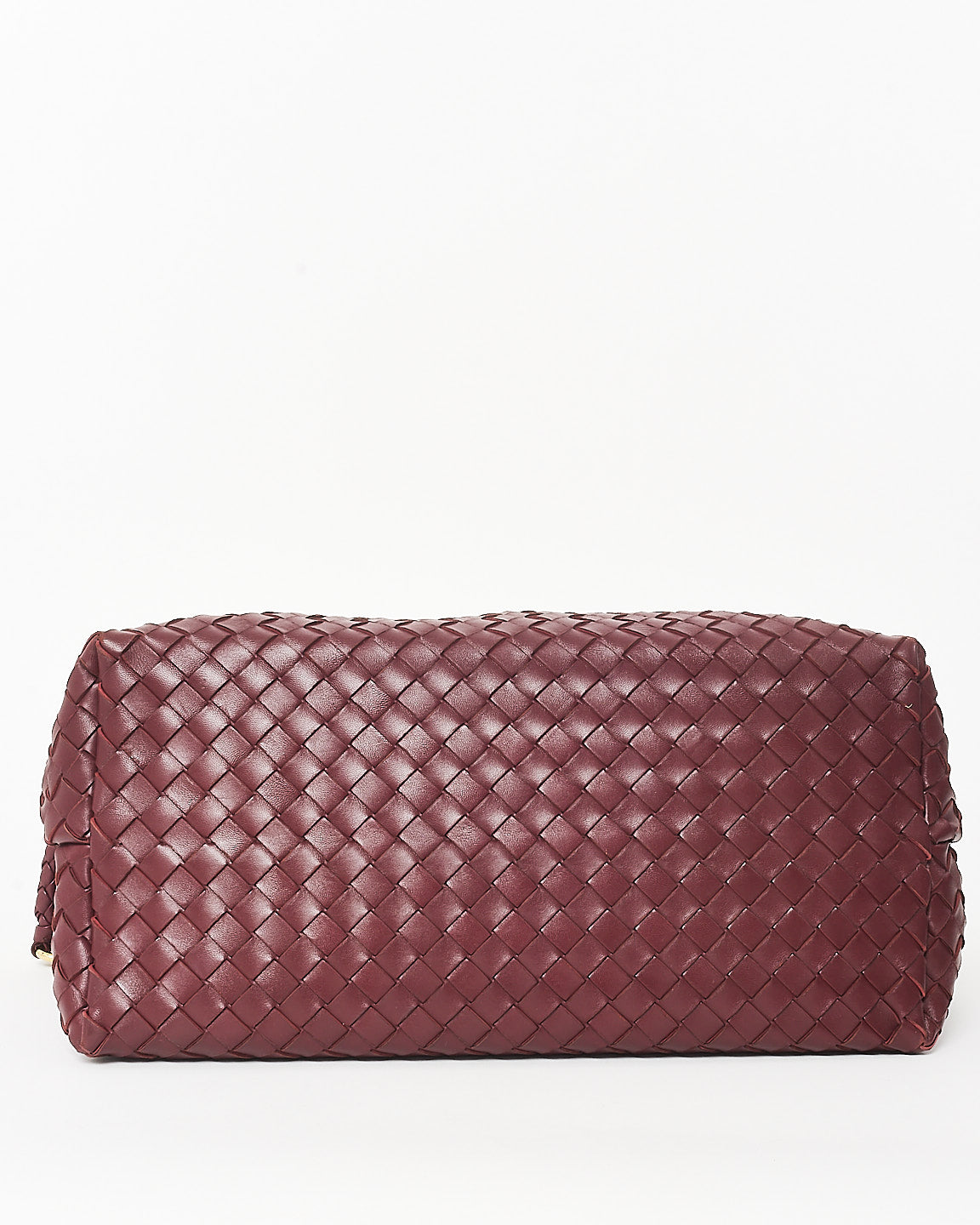 Bottega Veneta Red Barolo Intrecciato Leather Large Andiamo Bag