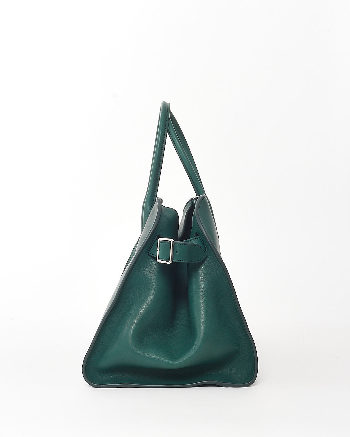 The Row Cyprus Green Smooth Leather Soft Margaux 15 Bag