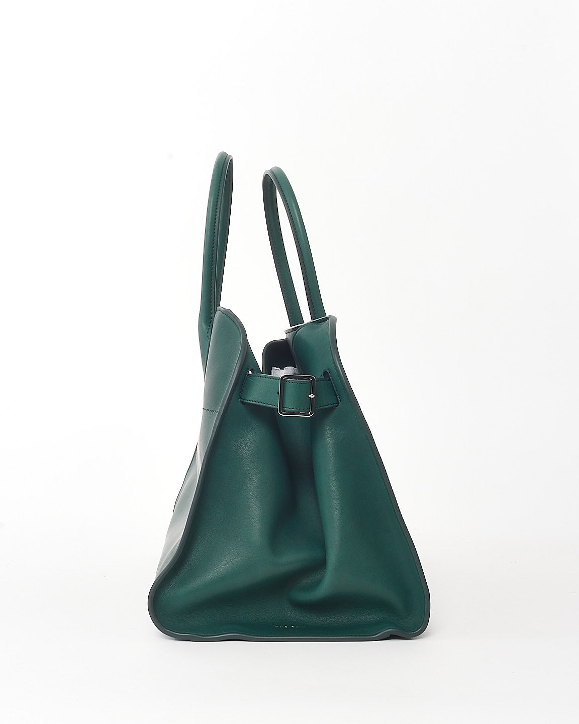 The Row Cyprus Green Smooth Leather Soft Margaux 15 Bag