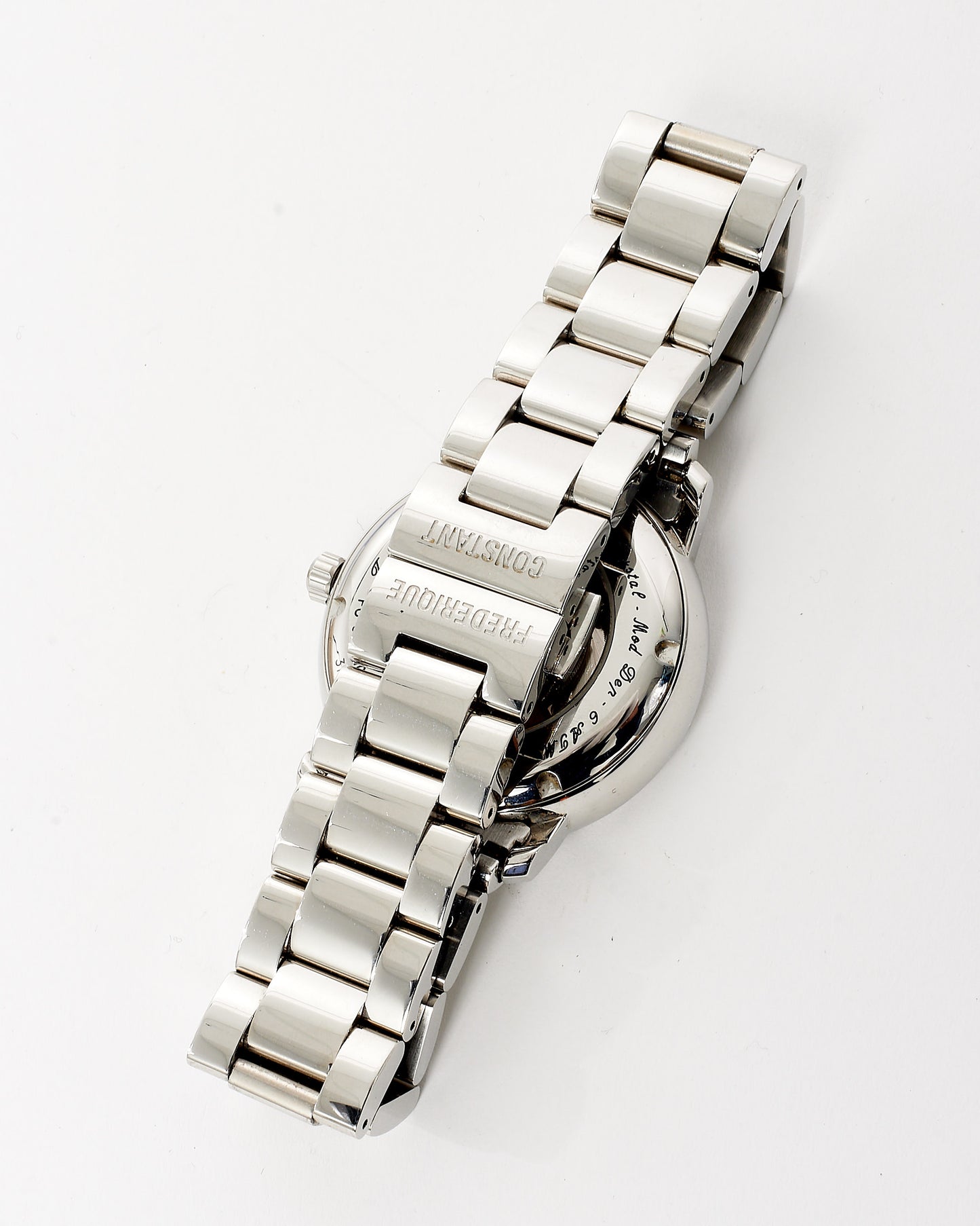 Frederique Constant Silver Steel 36mm Roman Numerals Automatic Watch FC303MC