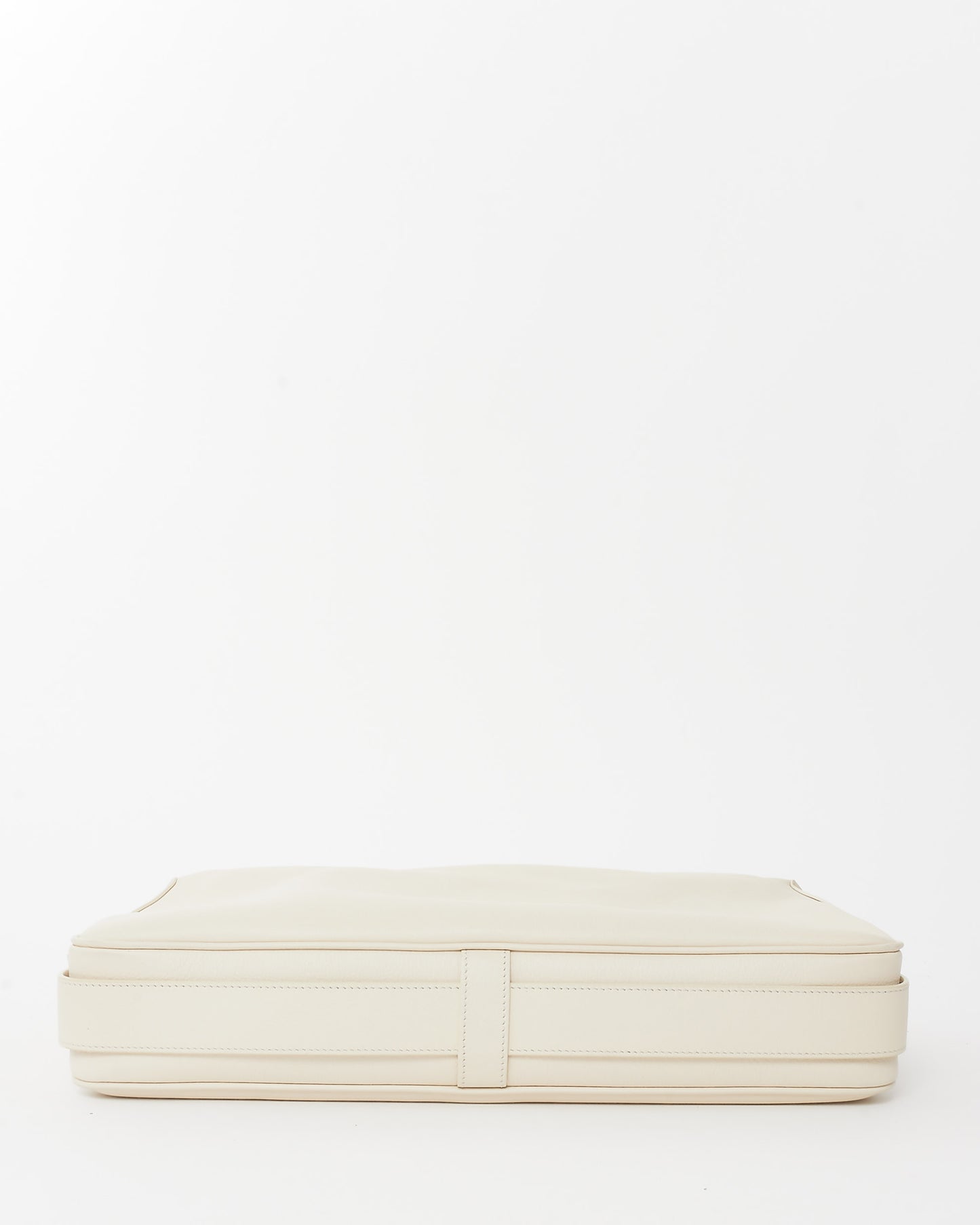 Celine White Leather Medium Romy Shoulder Bag